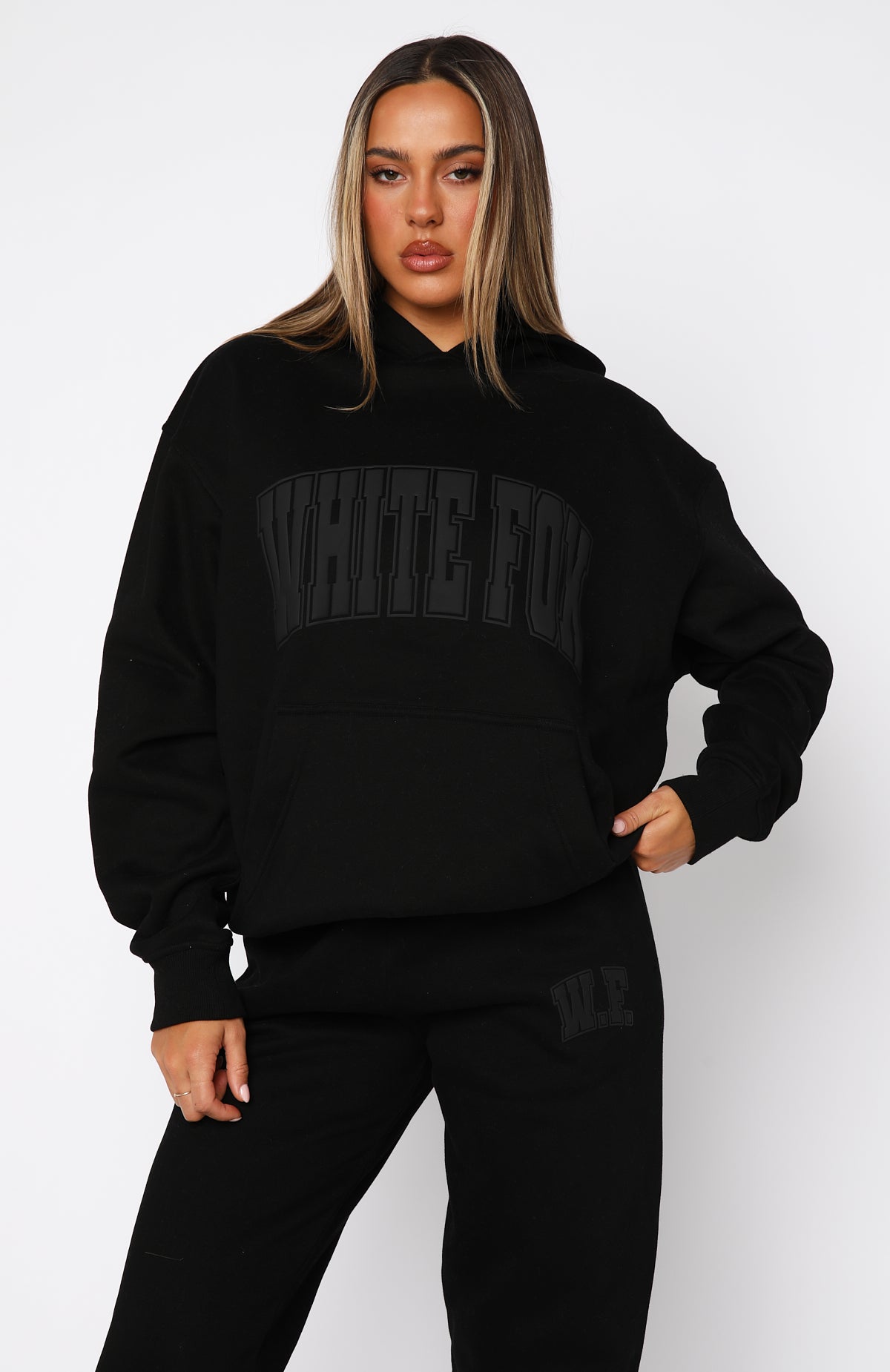 Ultimate Decade Classics Varsity Oversized Hoodie - Black