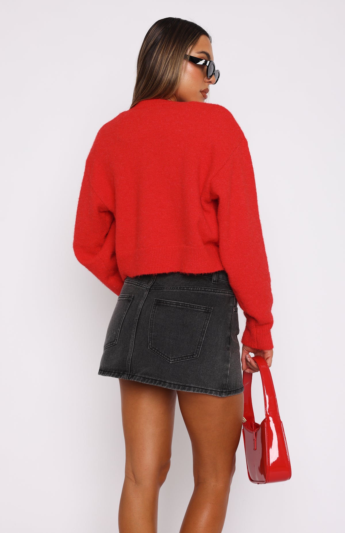 Premium Washed Black Denim Mini Skirt - Ultimate Weekend Style