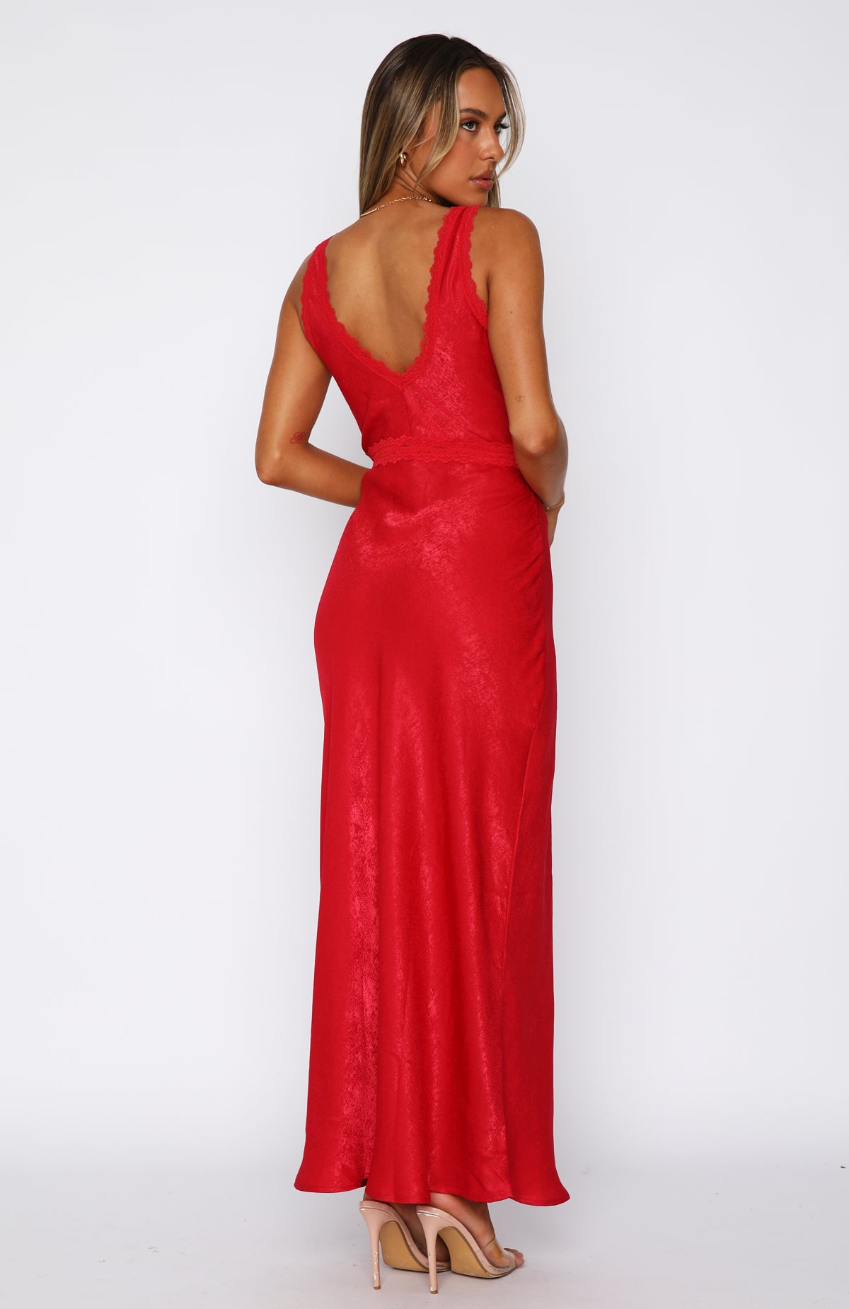 Premium Cherry Maxi Dress - Ultimate Event Ready Elegance