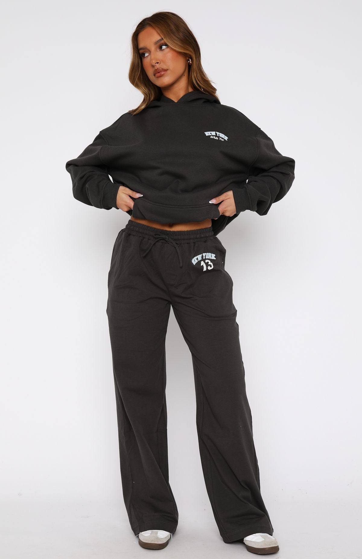 Premium Team New York Track Pants Charcoal - Ultimate Comfort & Style