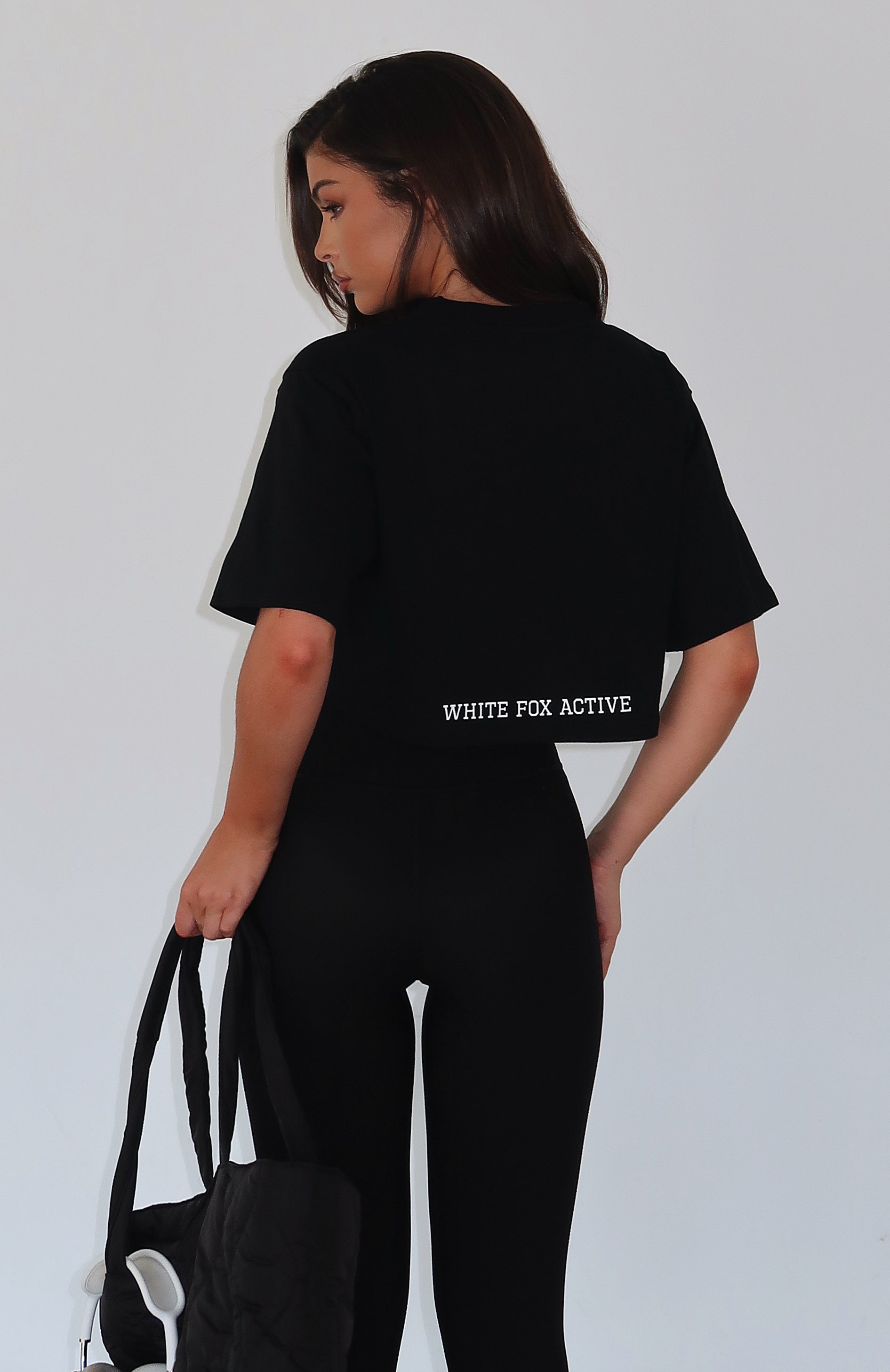 Premium Oversized Cropped Tee - Black | Ultimate Comfort & Style