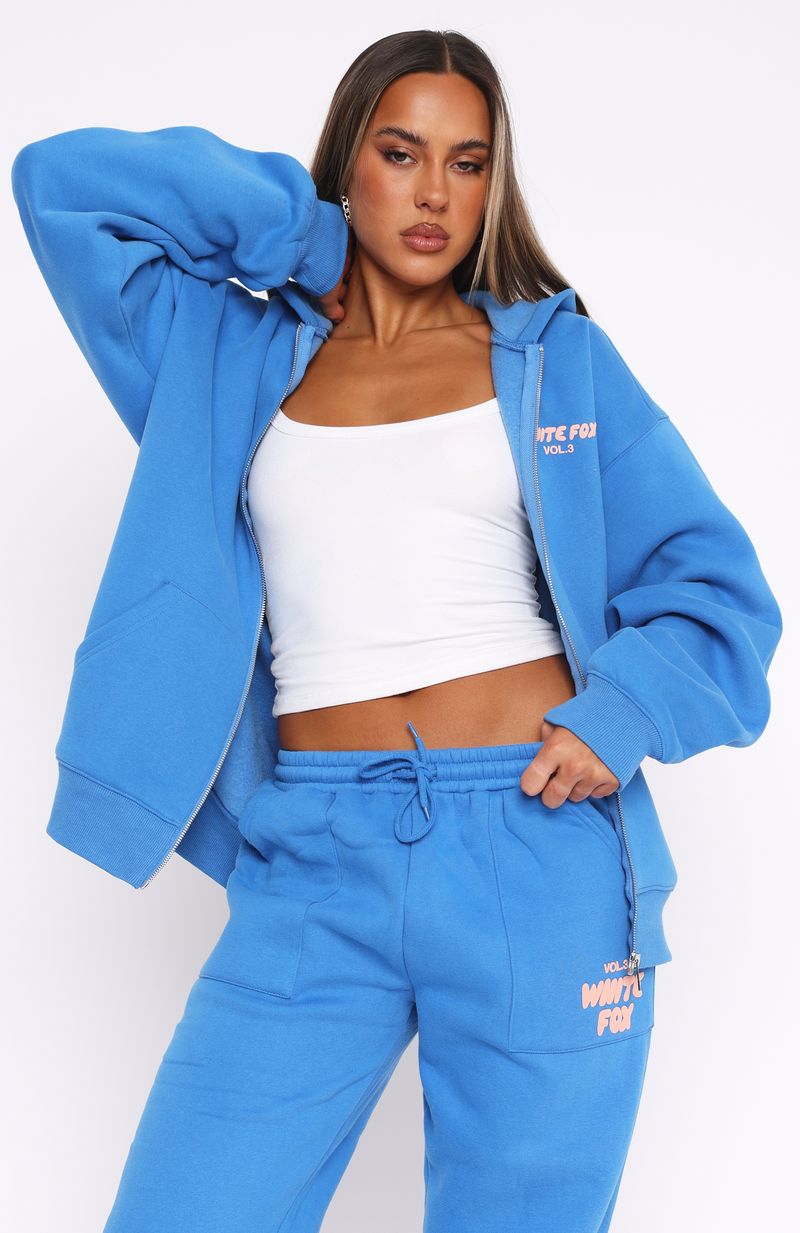 Premium Offstage Zip Hoodie - Azure Blue