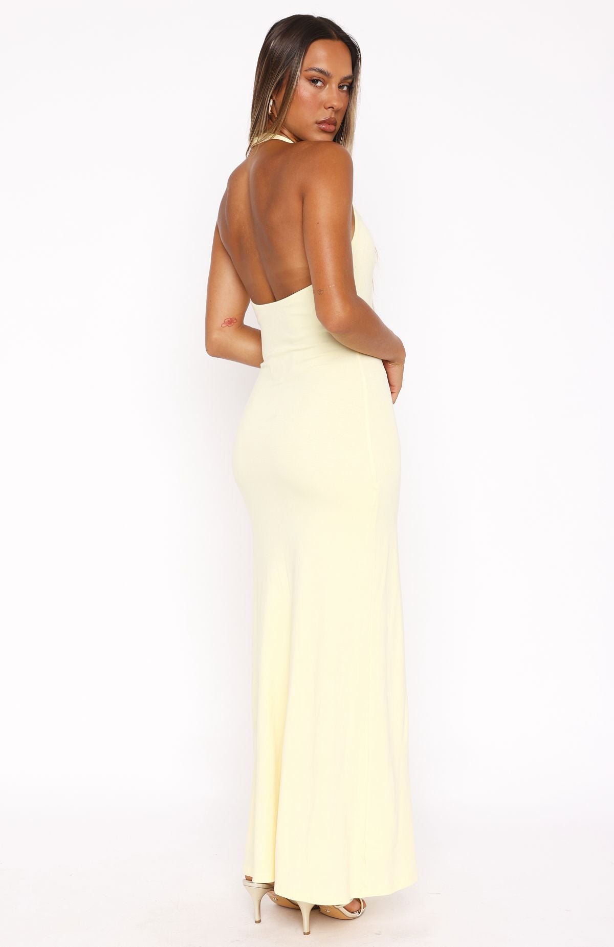 Premium Lemon Halter Maxi Dress - Ultimate Style Upgrade