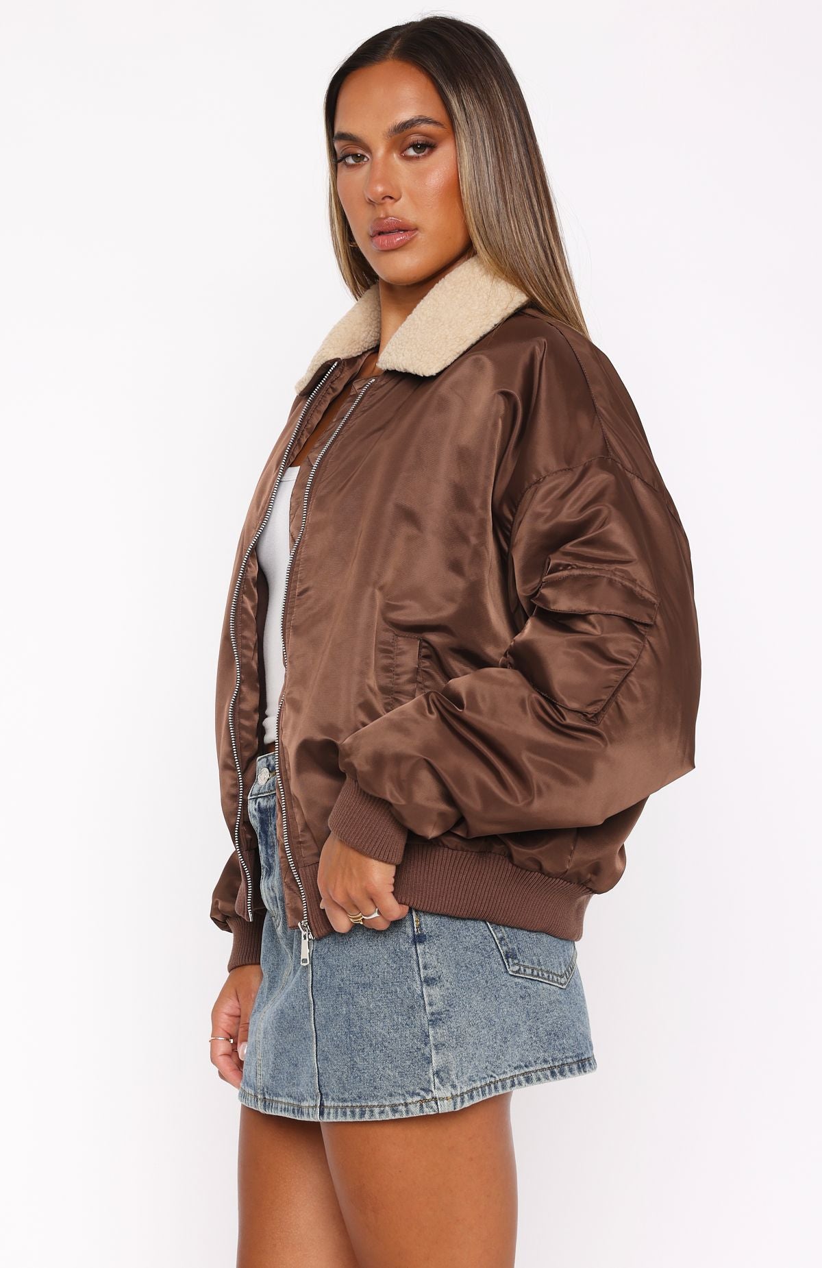 Premium No Airtime Bomber Jacket - Chocolate Edition