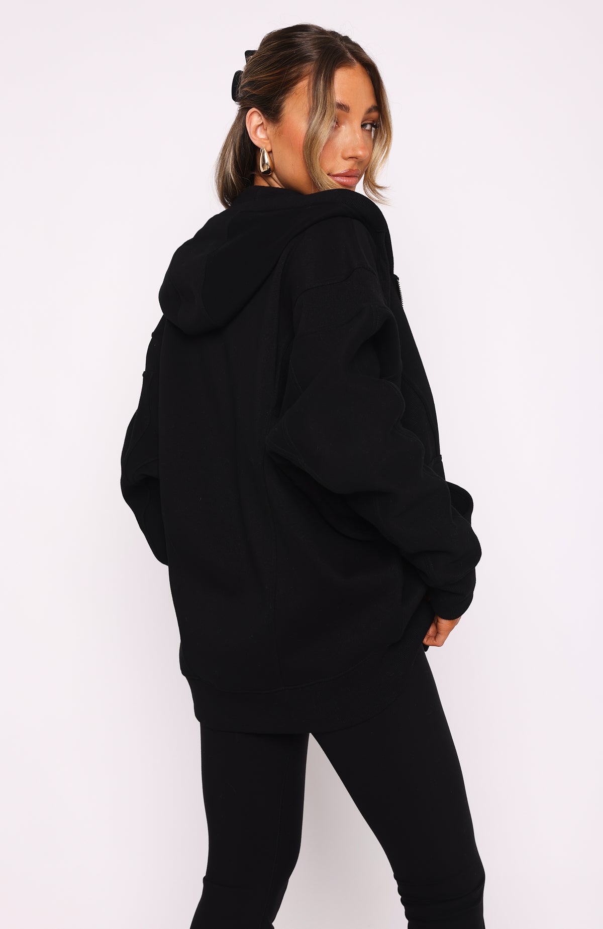 Ultimate Comfort Zip Front Hoodie - Premium Black