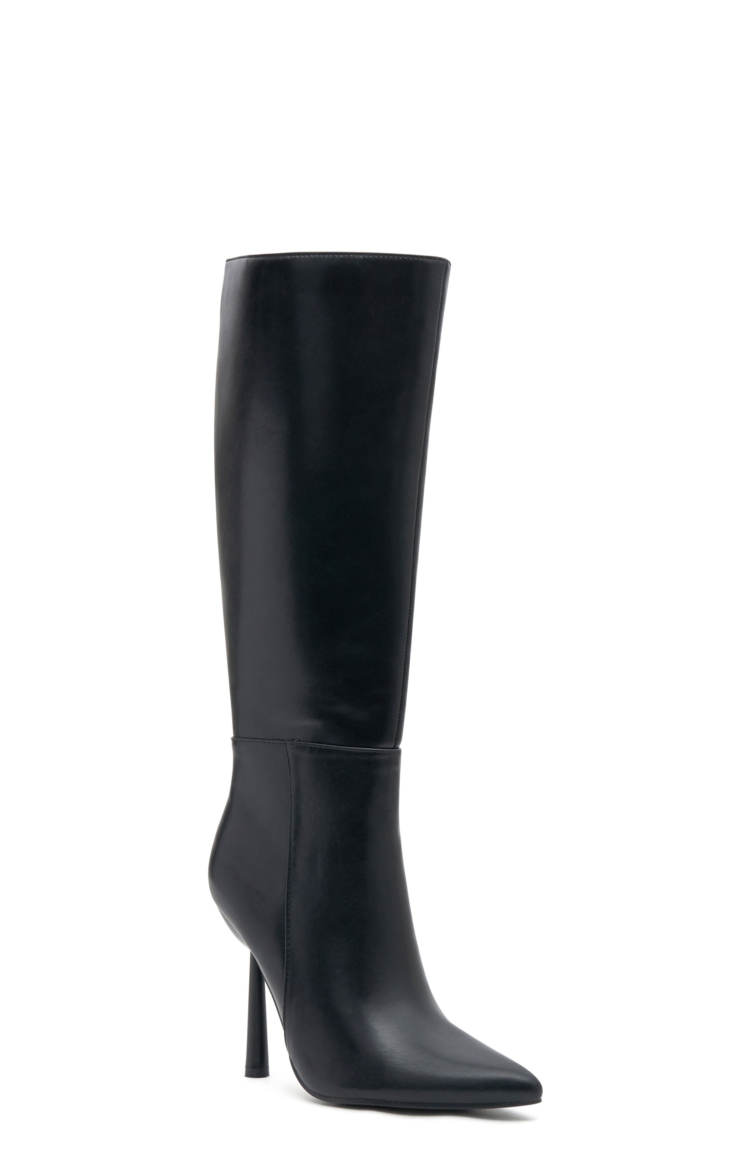 Amelia Premium Knee High Boots - Ultimate Black Smooth