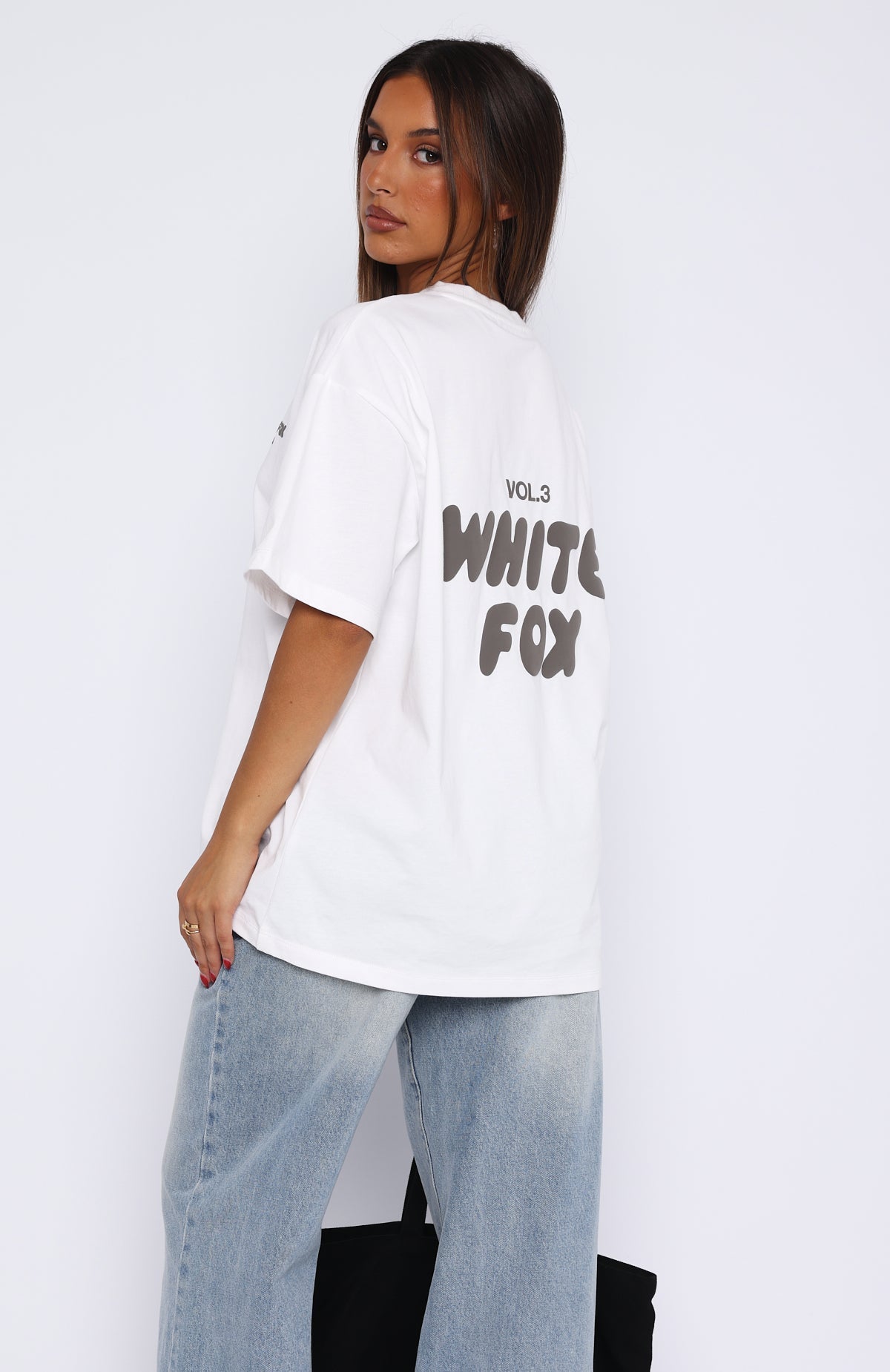 Premium Offstage Graphic Oversized Tee - Ultimate Comfort White
