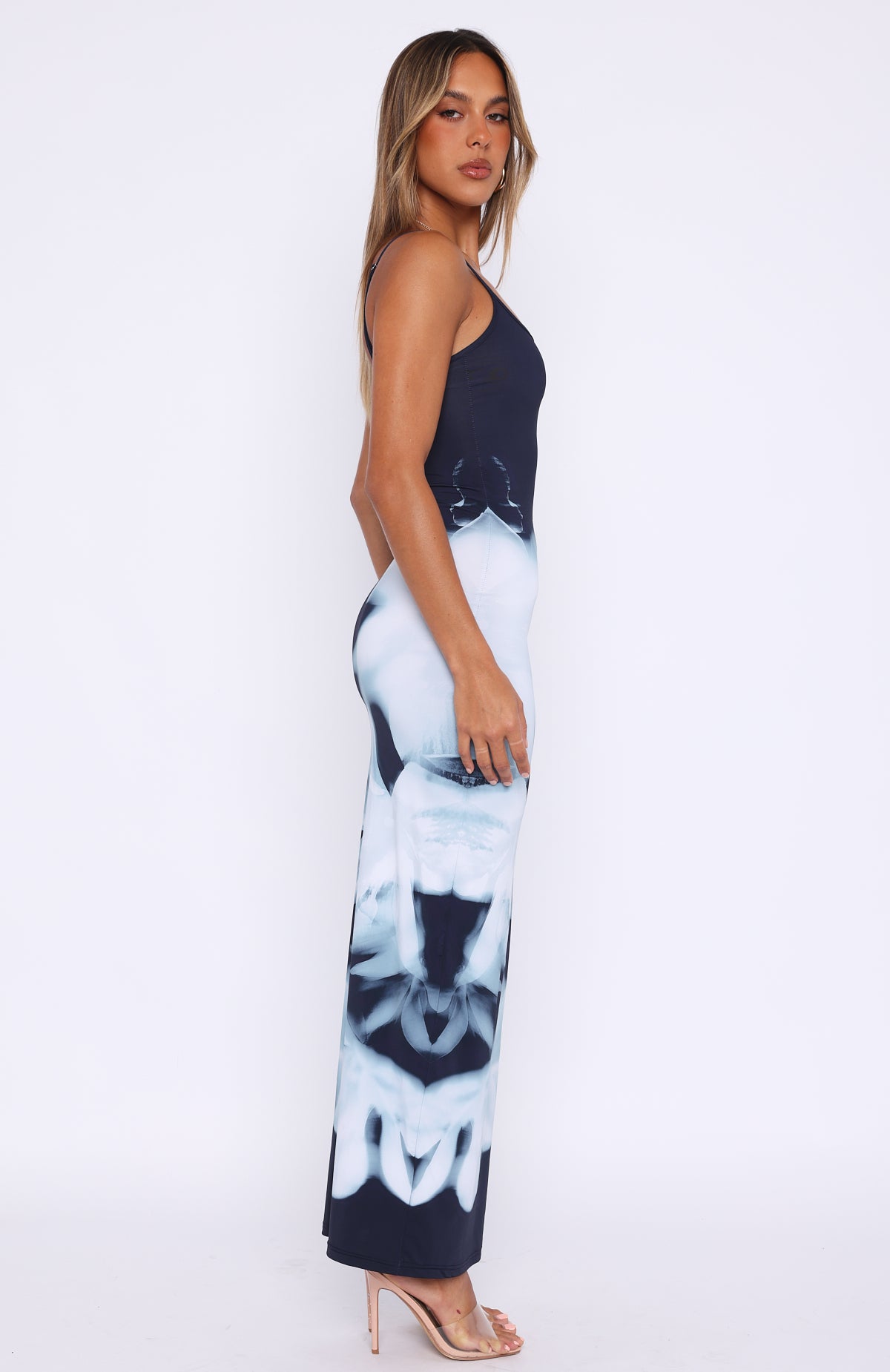 Premium Greyscale Floral Maxi Dress - Ultimate Summer Style