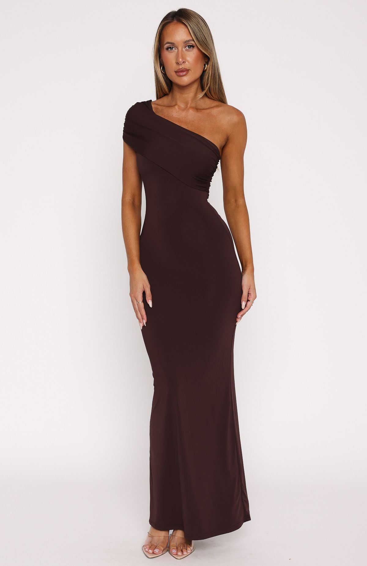 Ultimate Classic Maxi Dress - Dark Chocolate Elegance