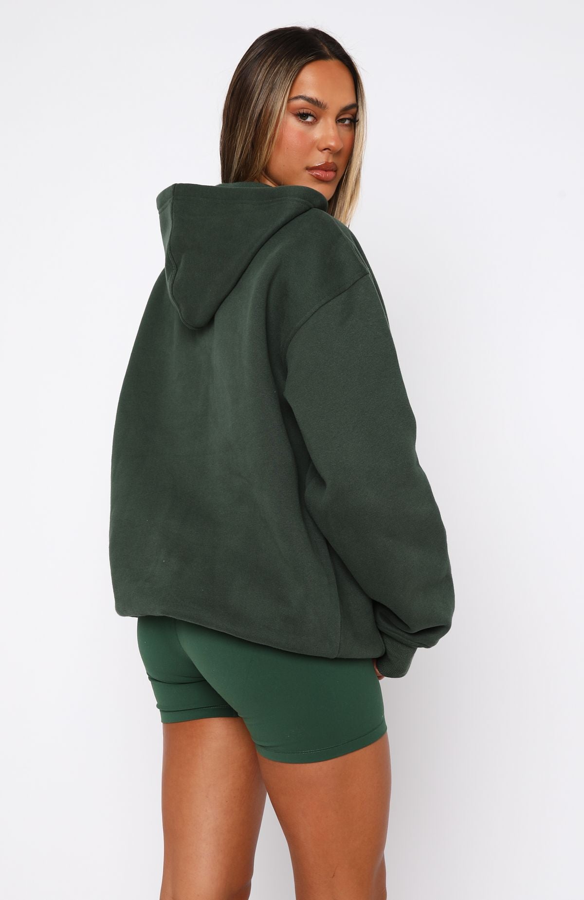 Premium Decade Classics Oversized Hoodie - Forest Green