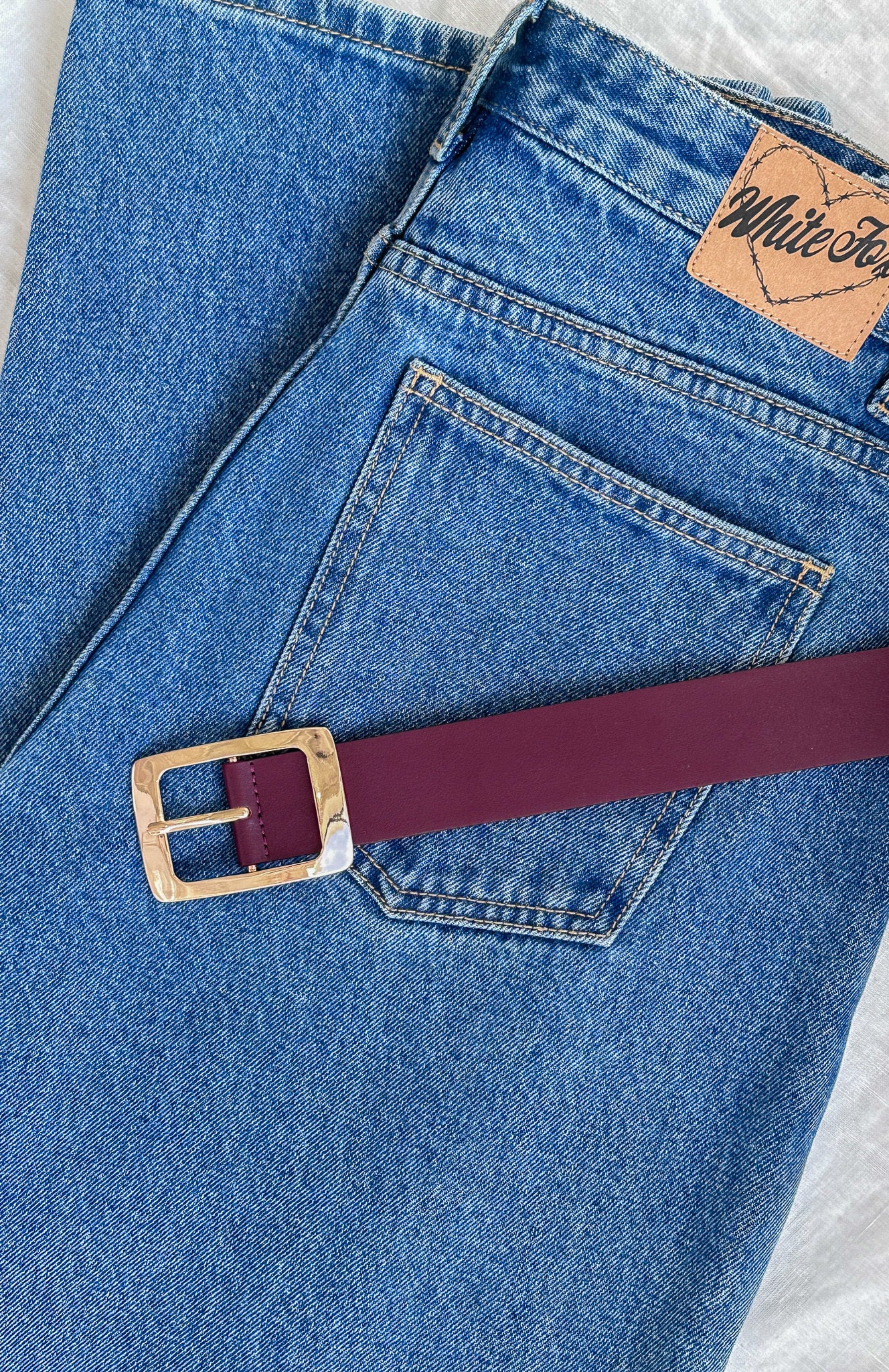 Premium Nights Like These Belt - Burgundy & Gold