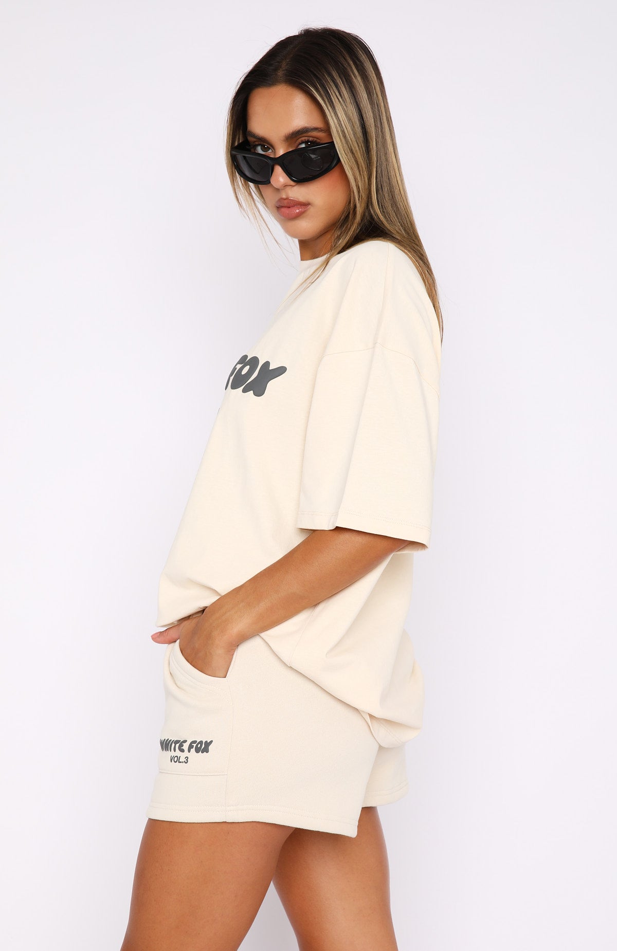 Premium Oversized Offstage Tee - Pebble | Ultimate Comfort