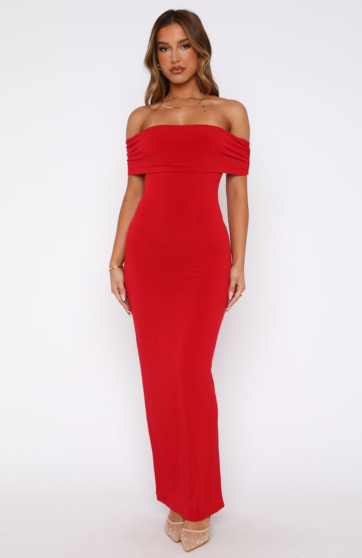 Premium Truth Over Lies Maxi Dress - Cherry Red