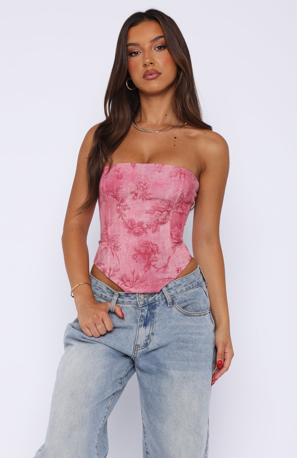 Ultimate Let It Go Strapless Bustier - Fuchsia Orchid