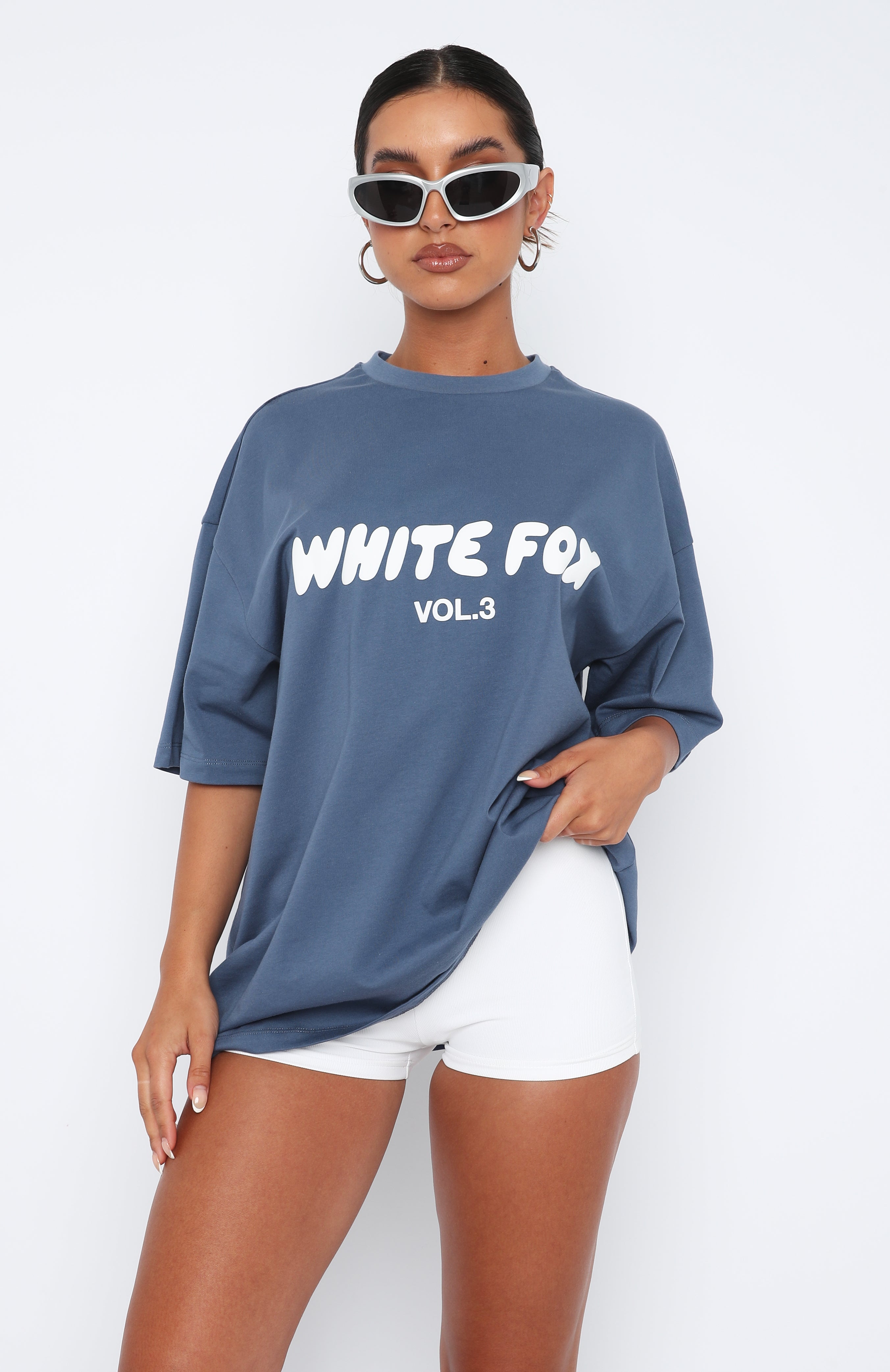 Premium Offstage Oversized Tee - Ocean Blue