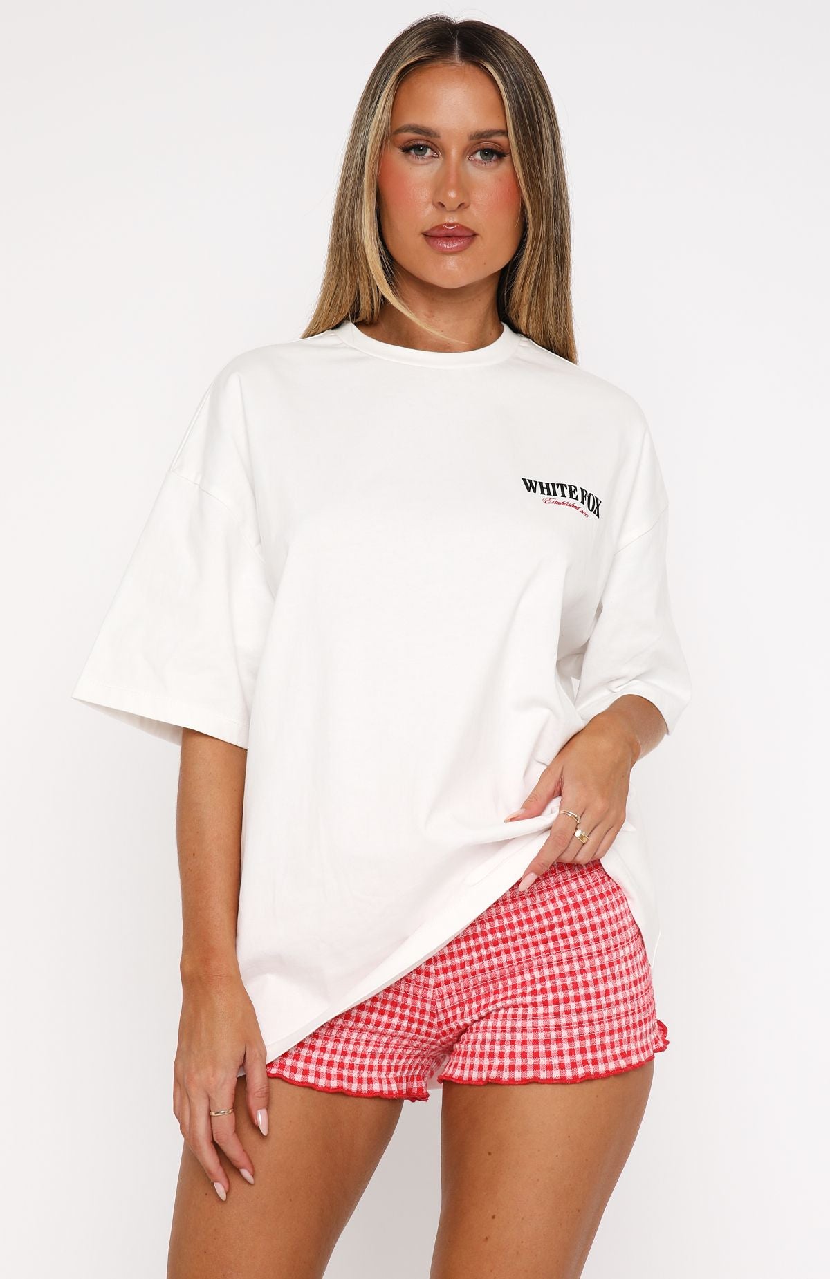 Premium Oversized Cotton Tee - White