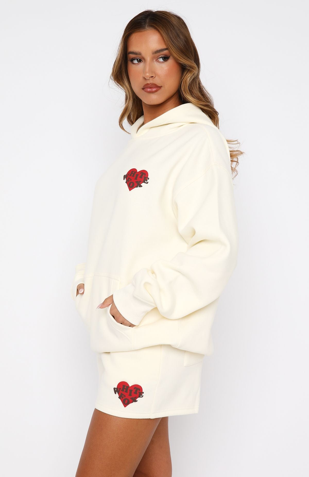 Premium We Don't Talk Anymore Oversized Hoodie - Ultimate Comfort in Cream