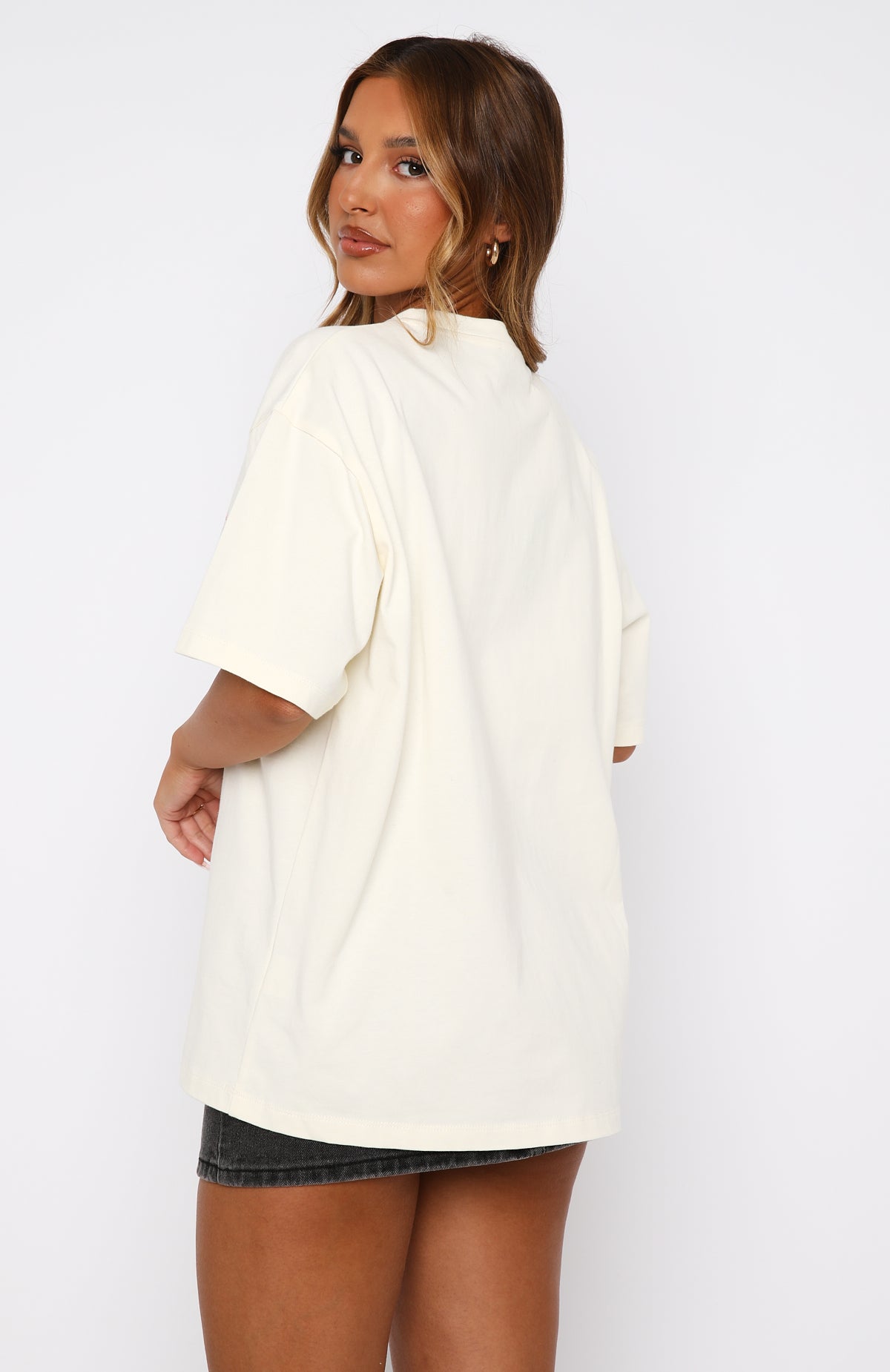 Premium She's Too Nice Oversized Tee - Ultimate Comfort in Off White