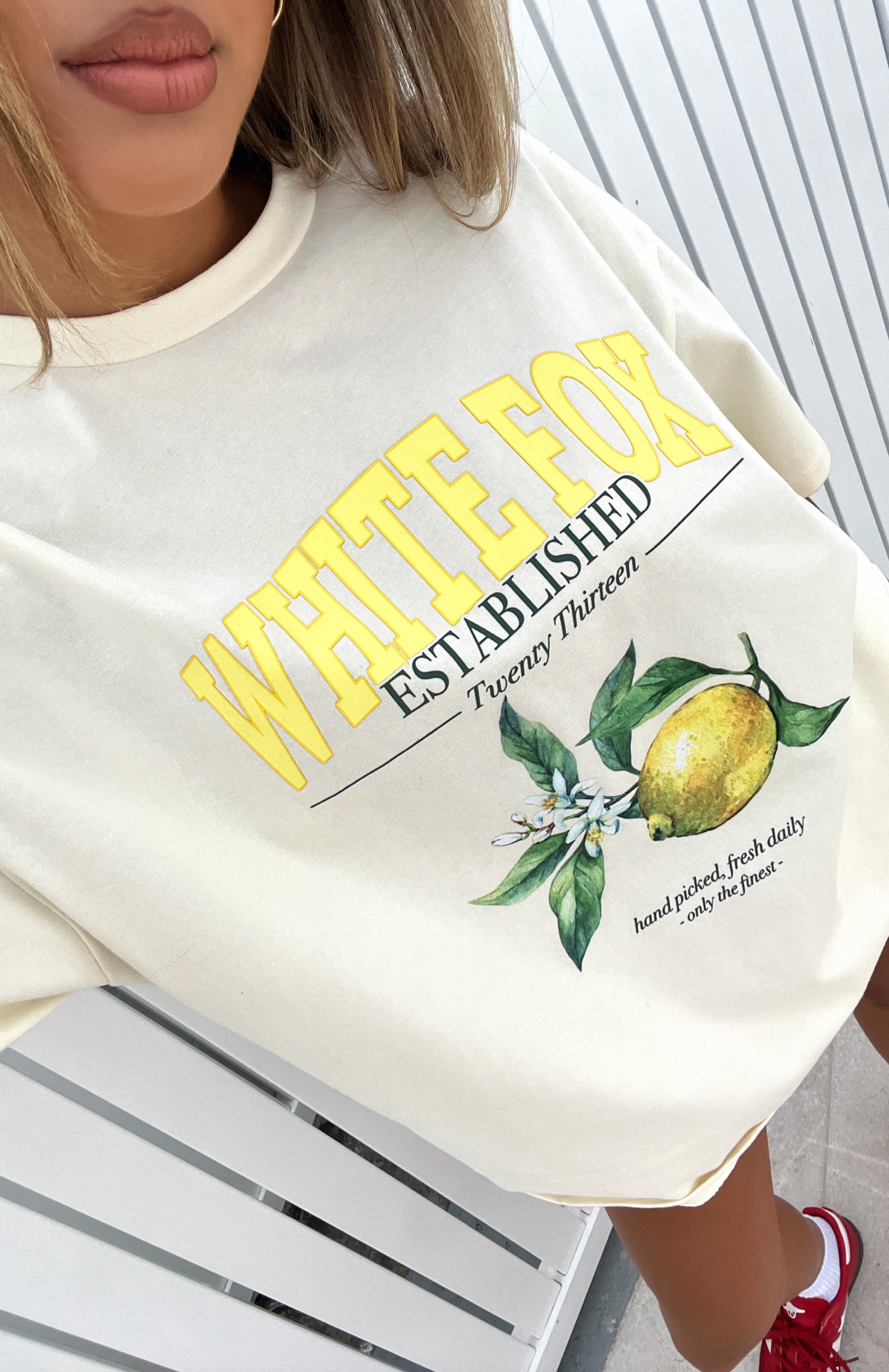 Premium Oversized Cotton Tee - Off White | Fresh Daily Collection
