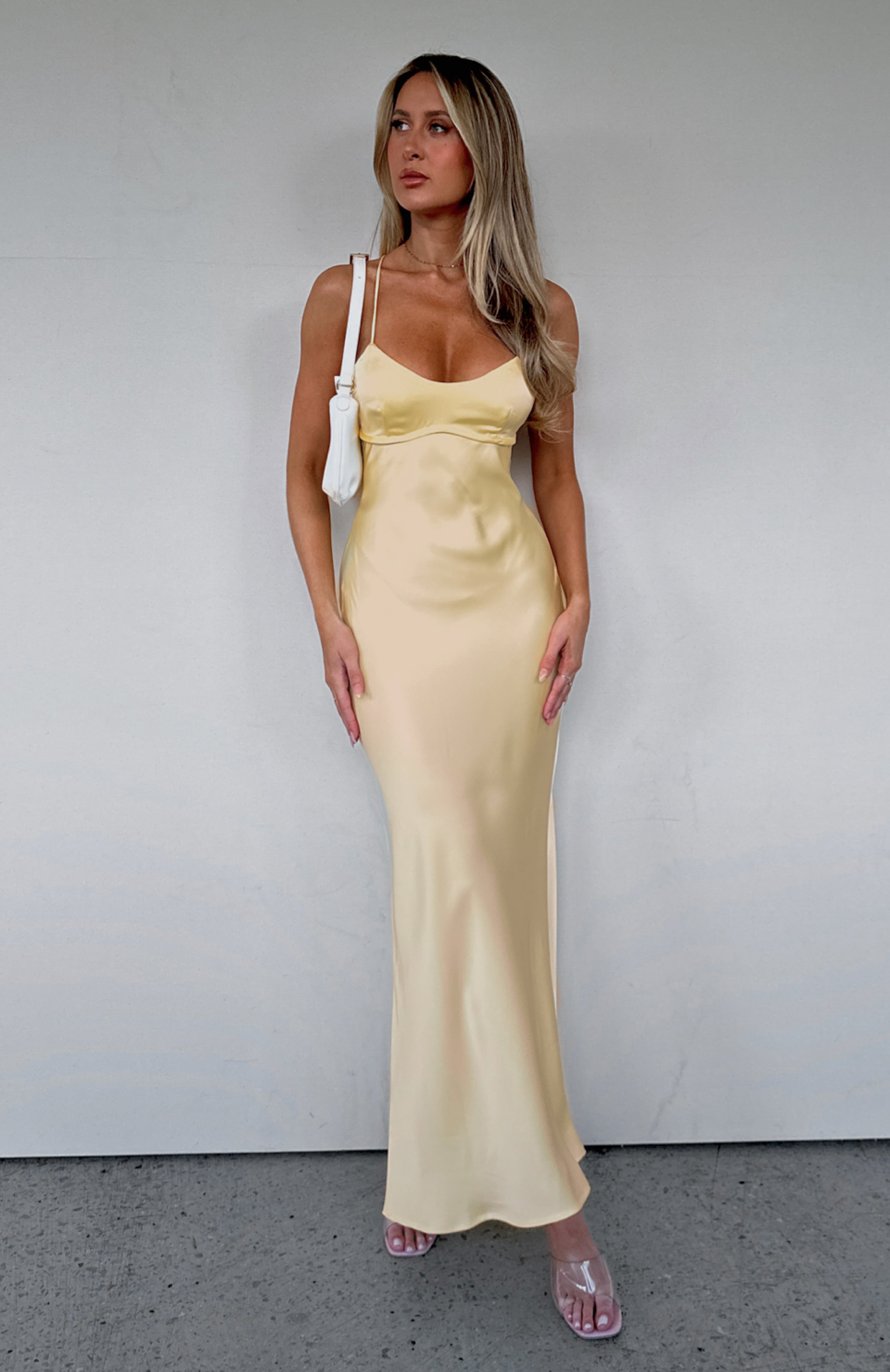 Ultimate Elegance: Lemon Maxi Dress