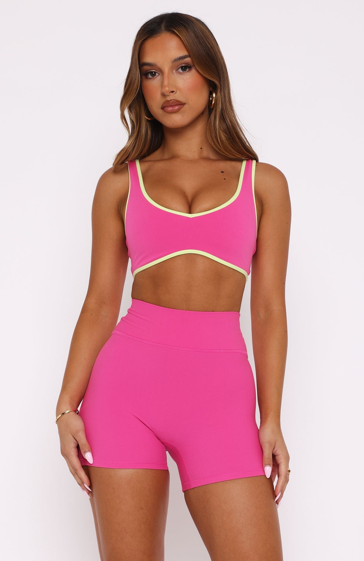 Ultimate Performance Sports Crop - Bubblegum & Citrus