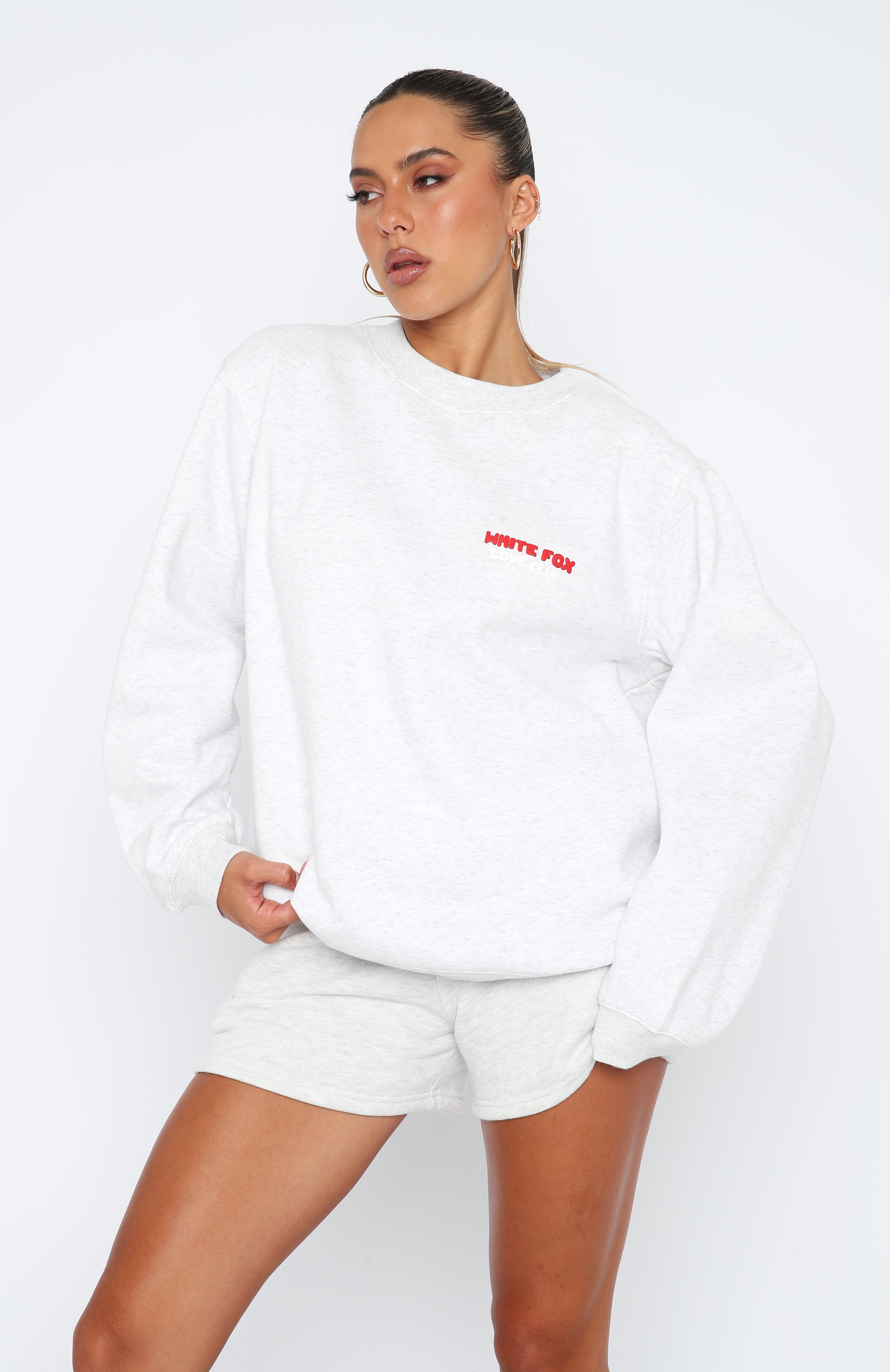 Premium Love Club Oversized Sweater - Grey Marle | Ultimate Comfort