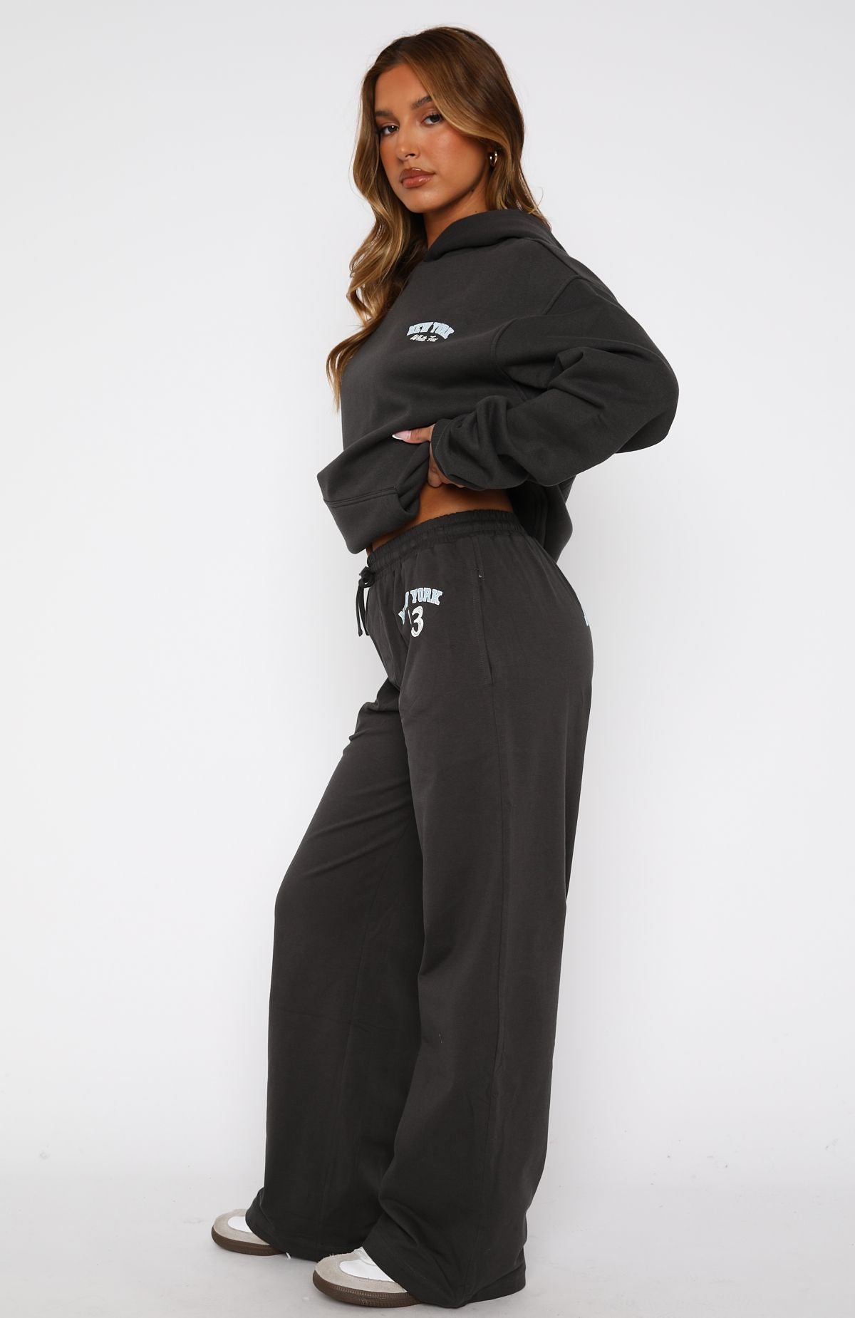 Premium Team New York Track Pants Charcoal - Ultimate Comfort & Style