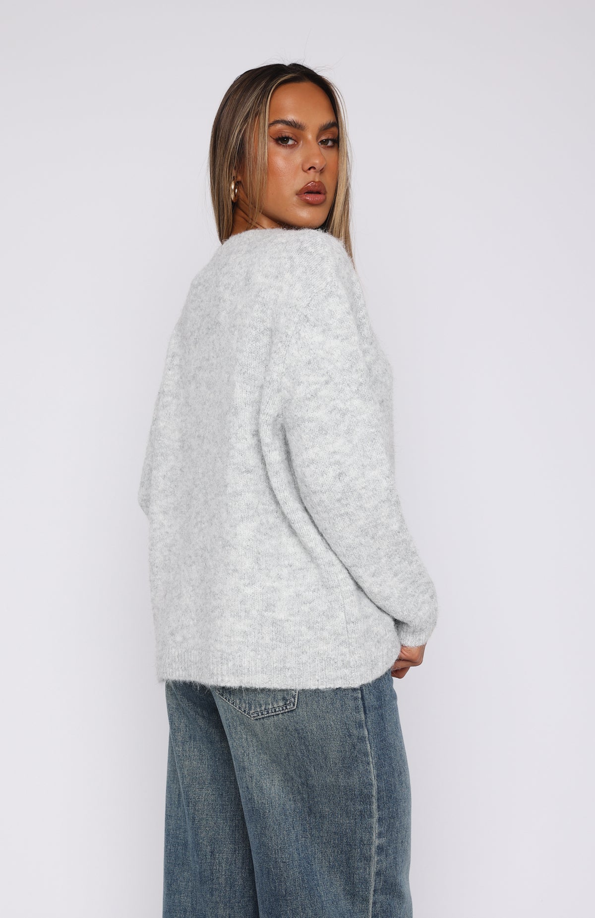 Premium Oversized Sweater - Light Grey | Ultimate Winter Essential