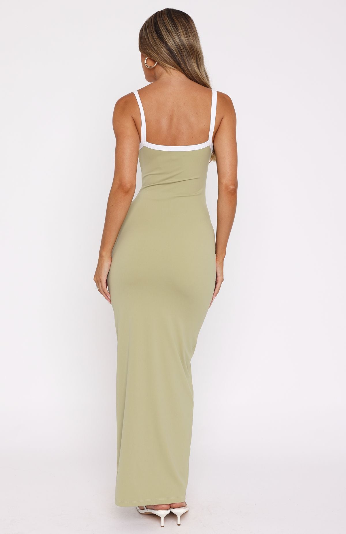 Premium Just Stay Calm Maxi Dress in Matcha - Ultimate Comfort & Style