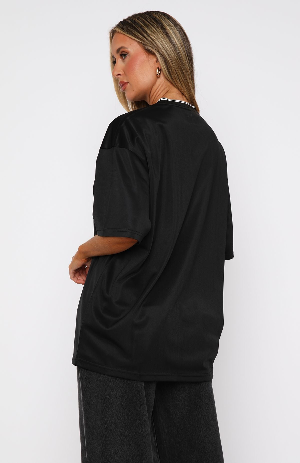 Premium Oversized Jersey Black - Ultimate Comfort & Style