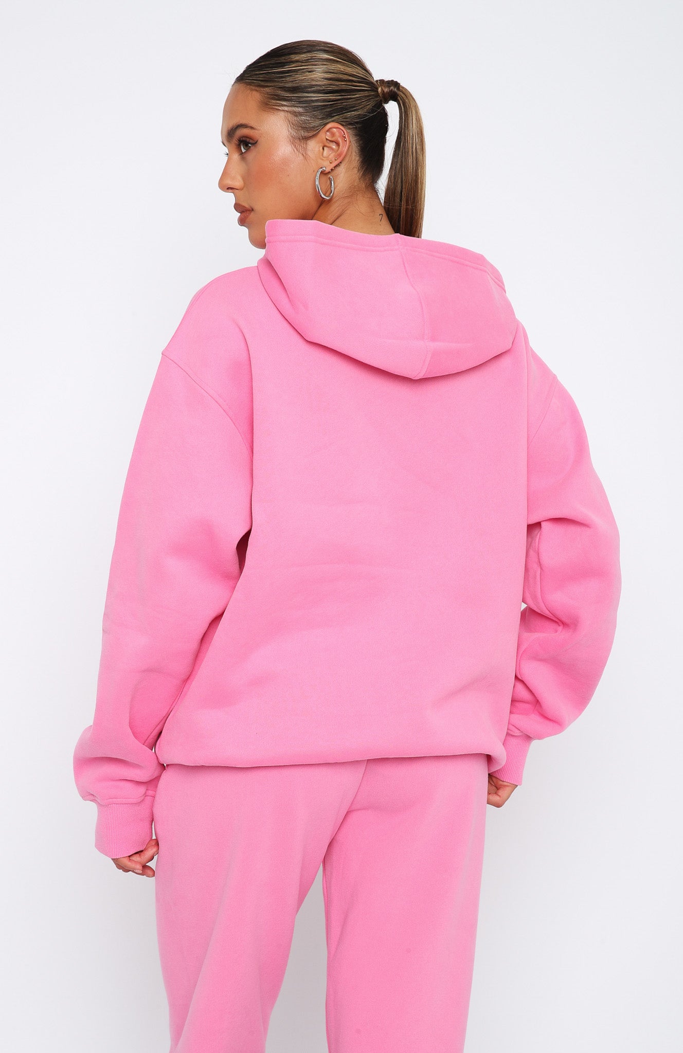 Ultimate Comfort Candy Pink Oversized Hoodie
