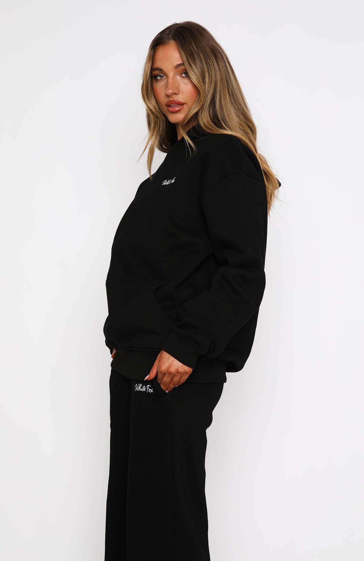 Premium Oversized Hoodie - Match Your Words Black