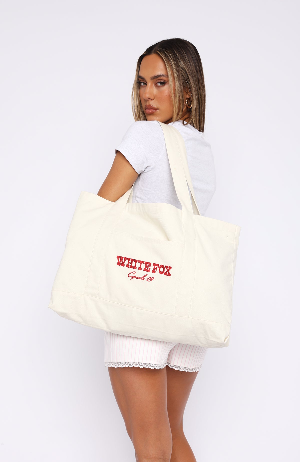 Premium Capsule 9 Tote Bag in Cream - Ultimate Everyday Essential