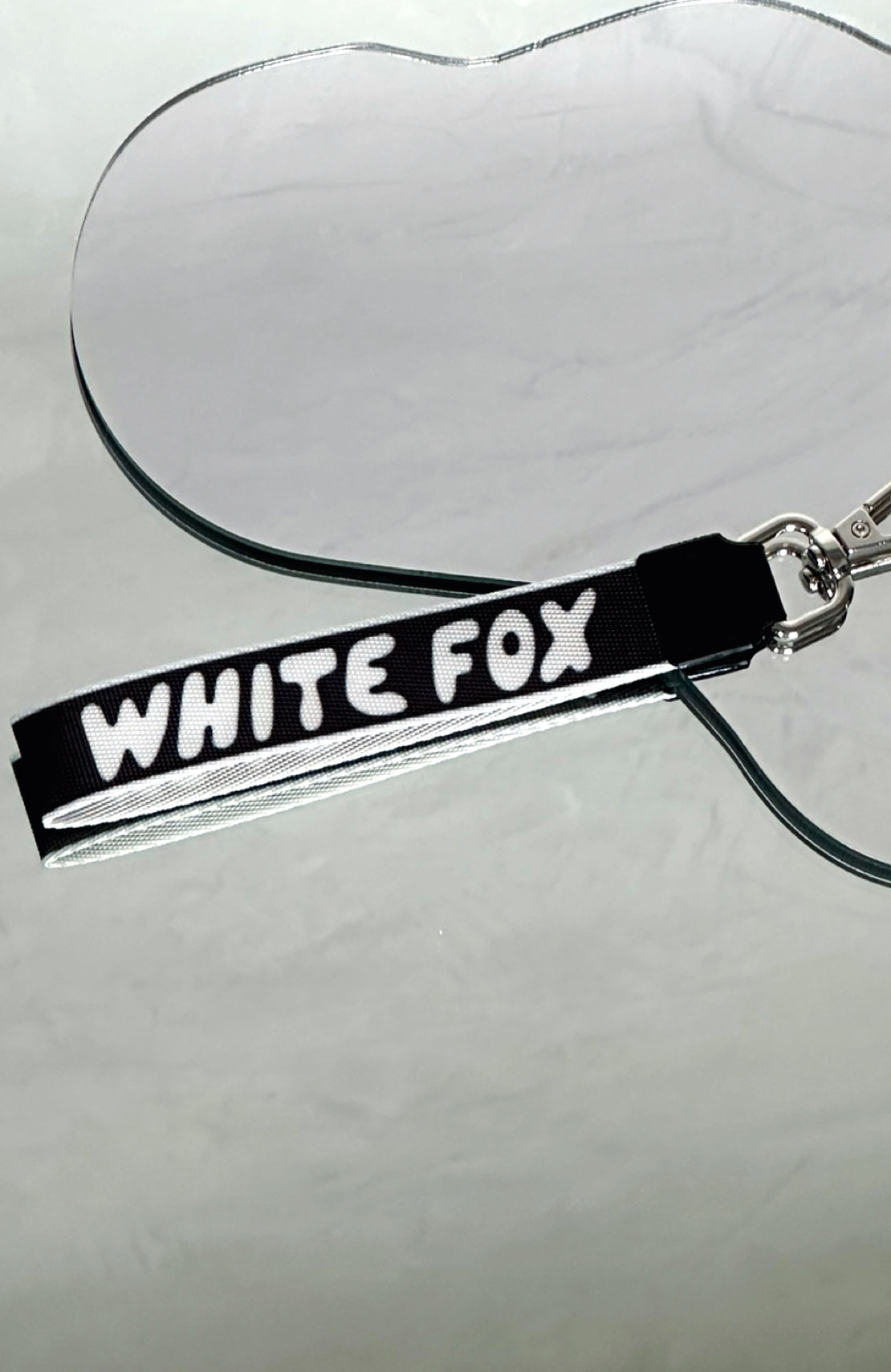 Ultimate Strap Keychain - Sleek Black & White Design