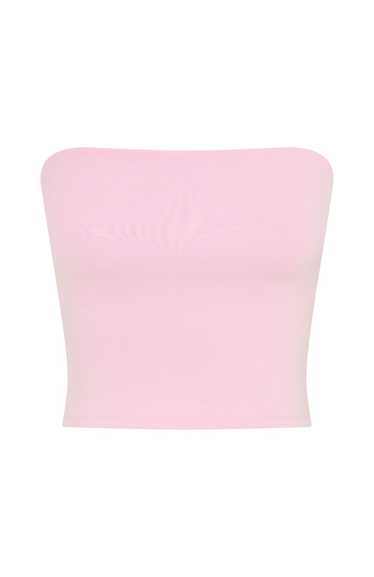 Premium Strapless Crop Top - Ballet Pink