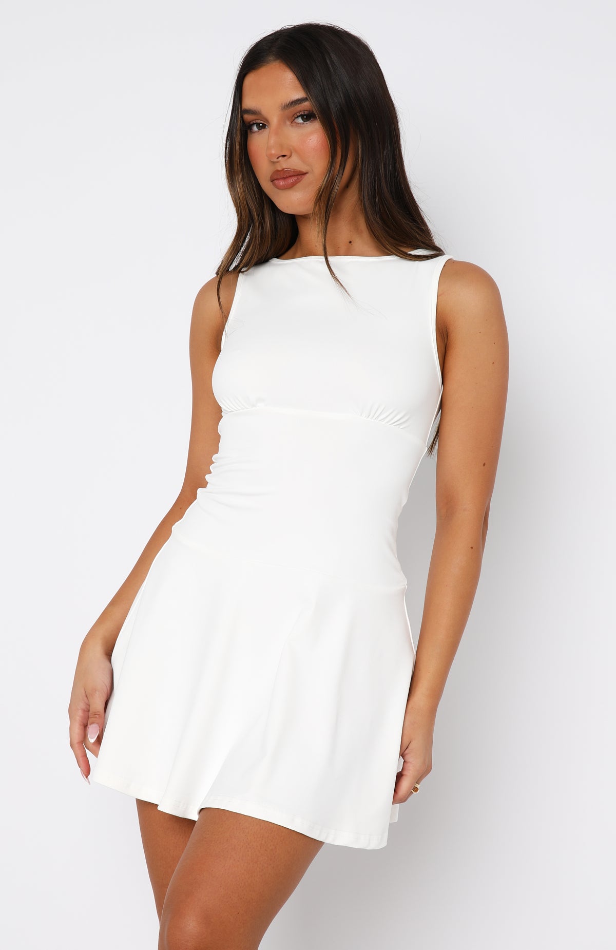 Premium Know What To Say Mini Dress - Ultimate White