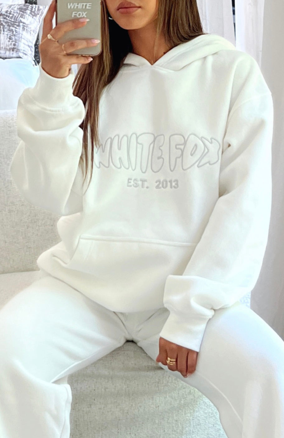 Premium Oversized Hoodie - Missed Flights White