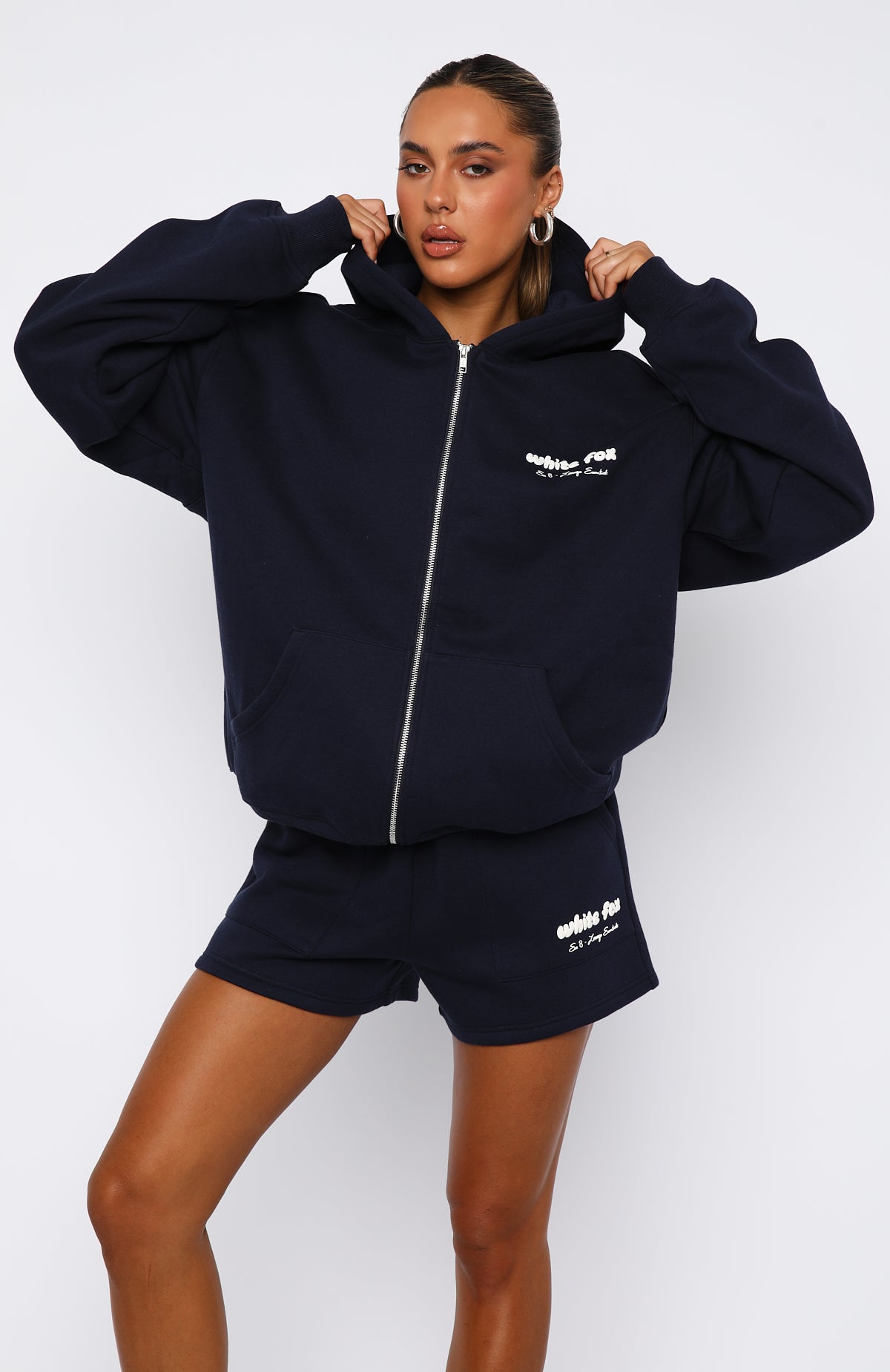 Ultimate Comfort Era 8 Zip Front Hoodie - Nautical Style