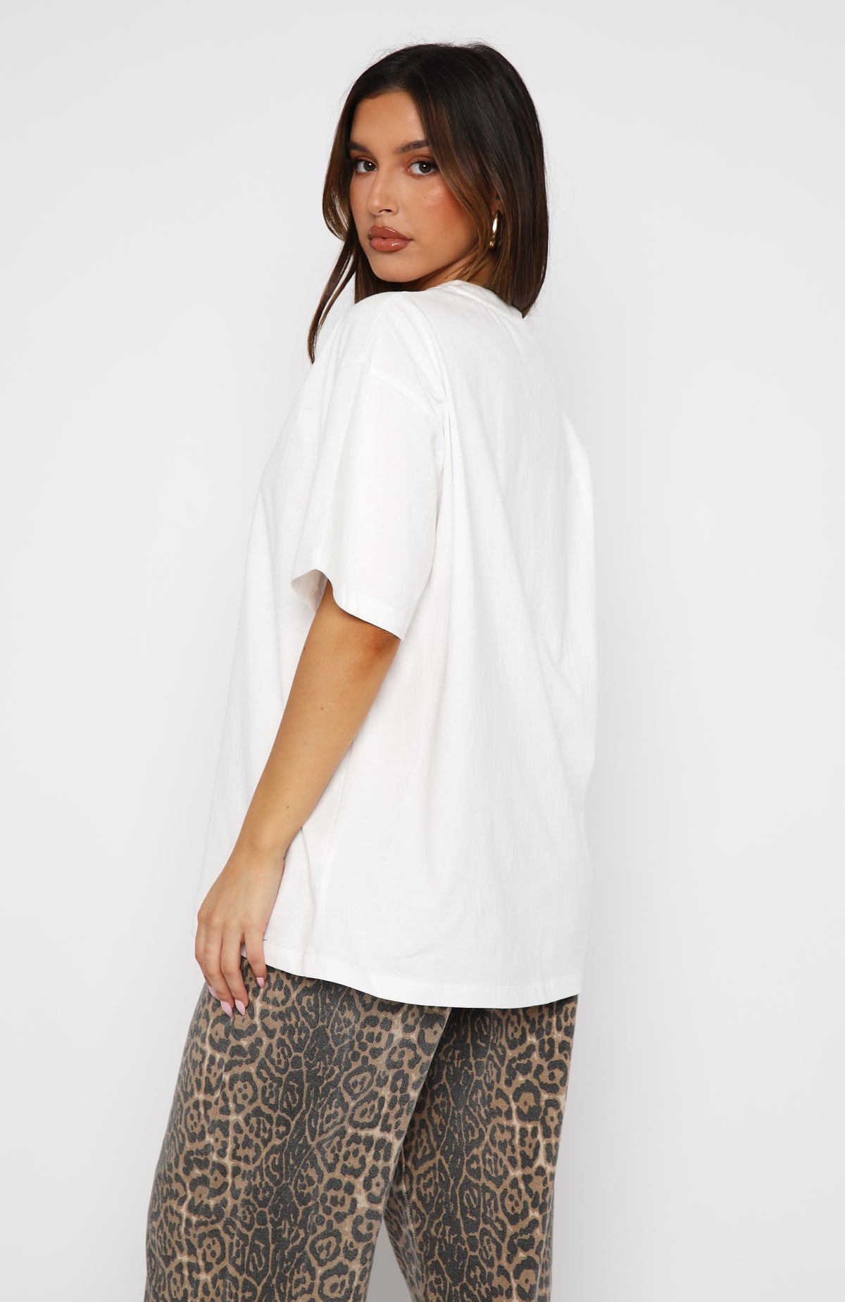 Premium Oversized Cotton Tee - White