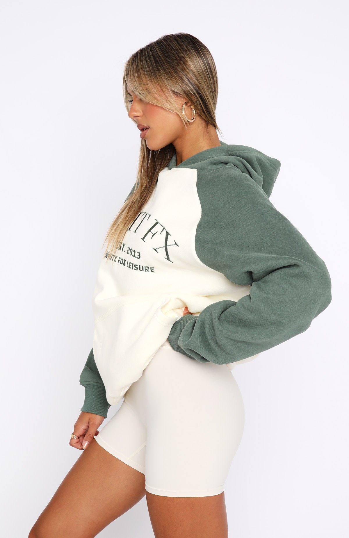 Ultimate Chill: Caught Up On It Oversized Hoodie - Cream