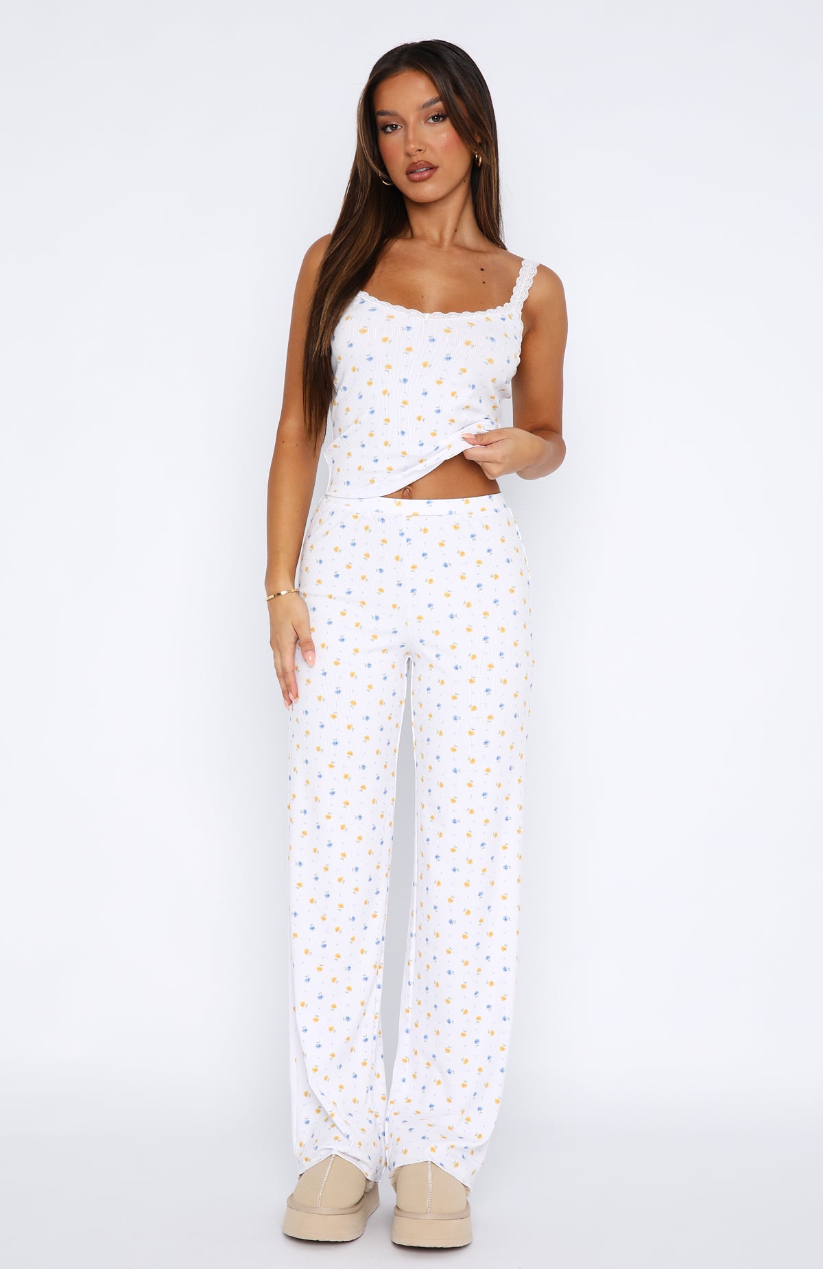 Premium Blissful Dreams Buttercup Floral Pyjama Set