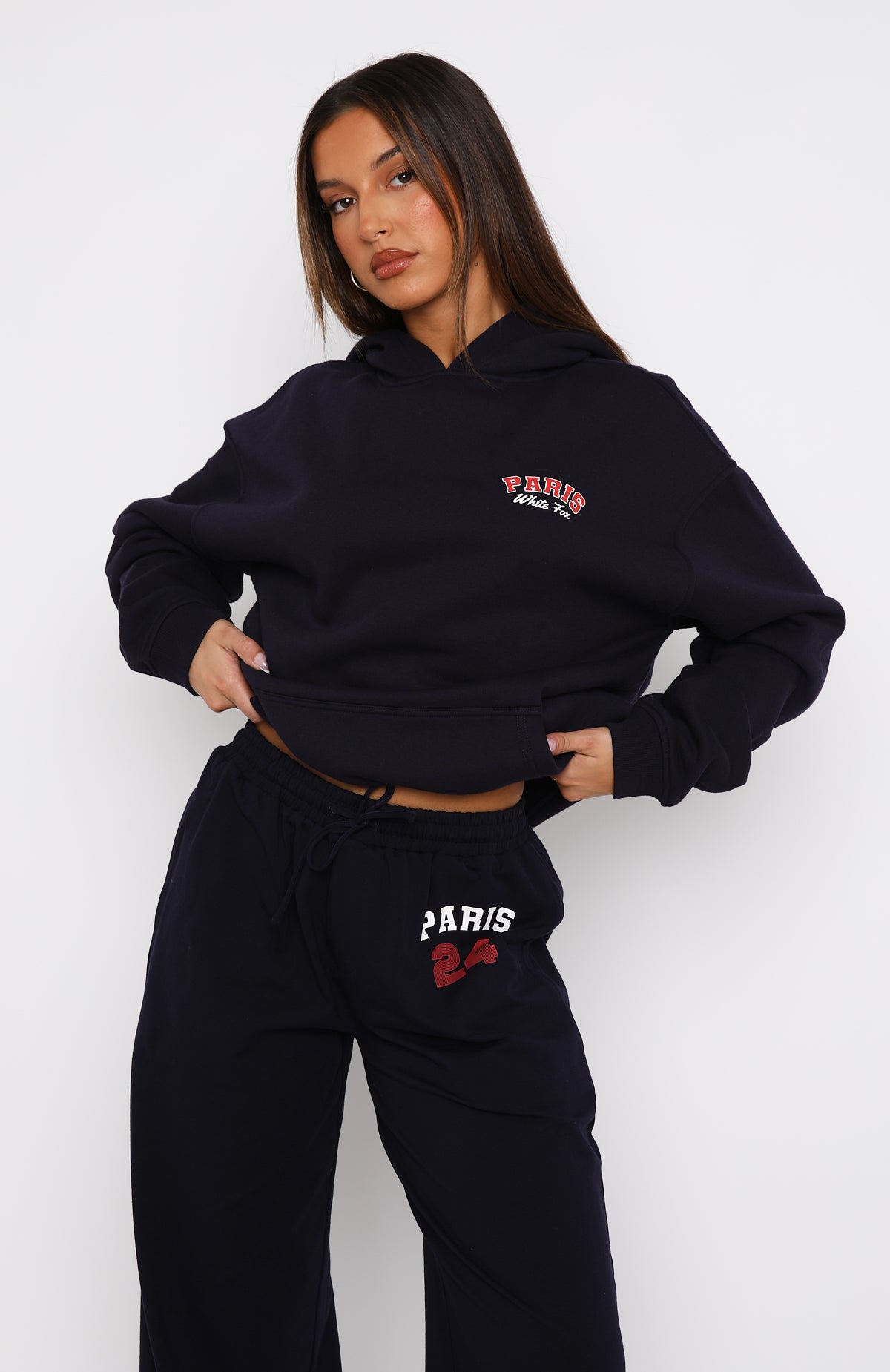 Premium Team Paris Oversized Hoodie Navy | Ultimate Comfort & Style