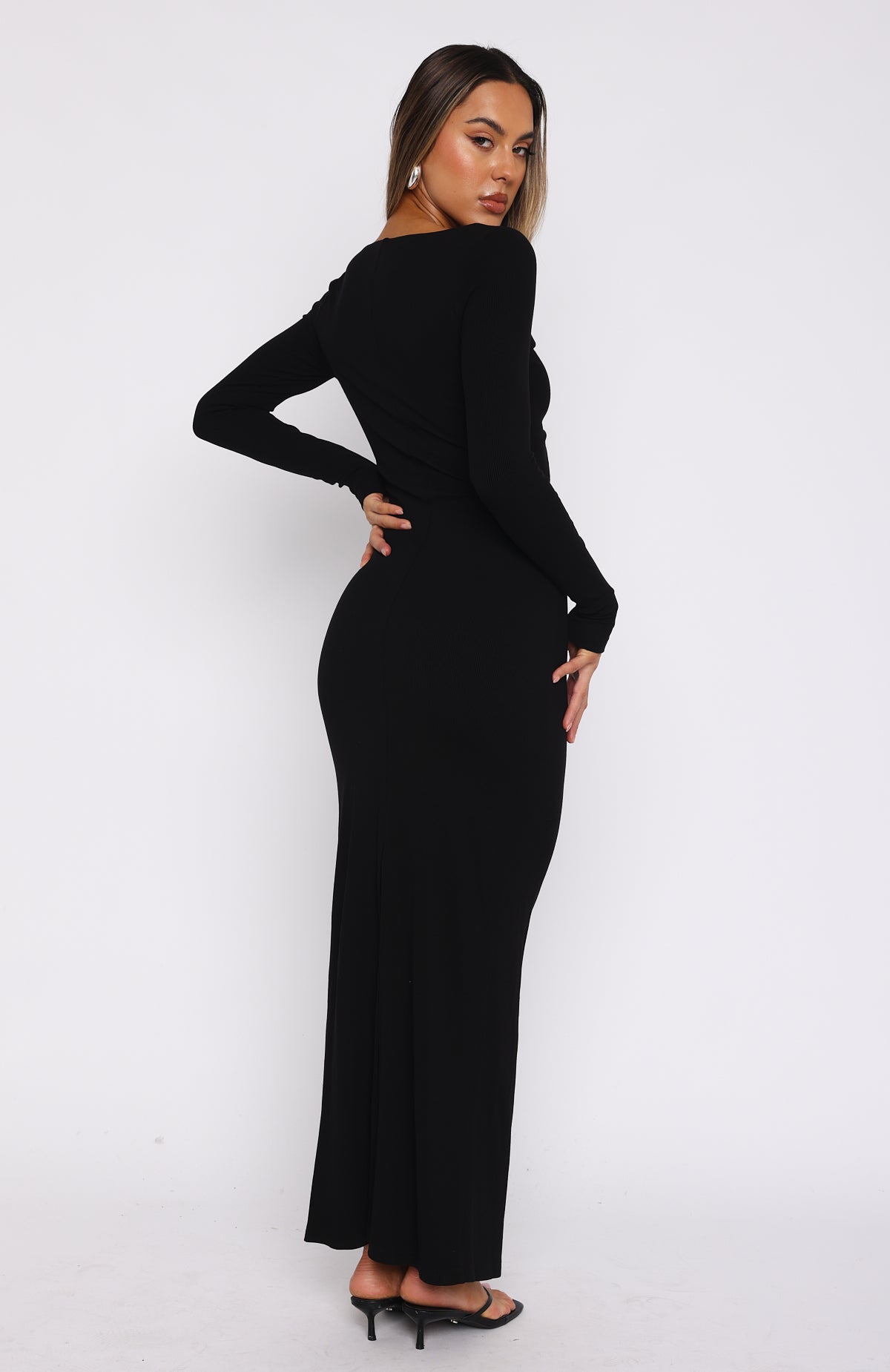 Premium Thinking Clearly Maxi Dress - Elegant Black