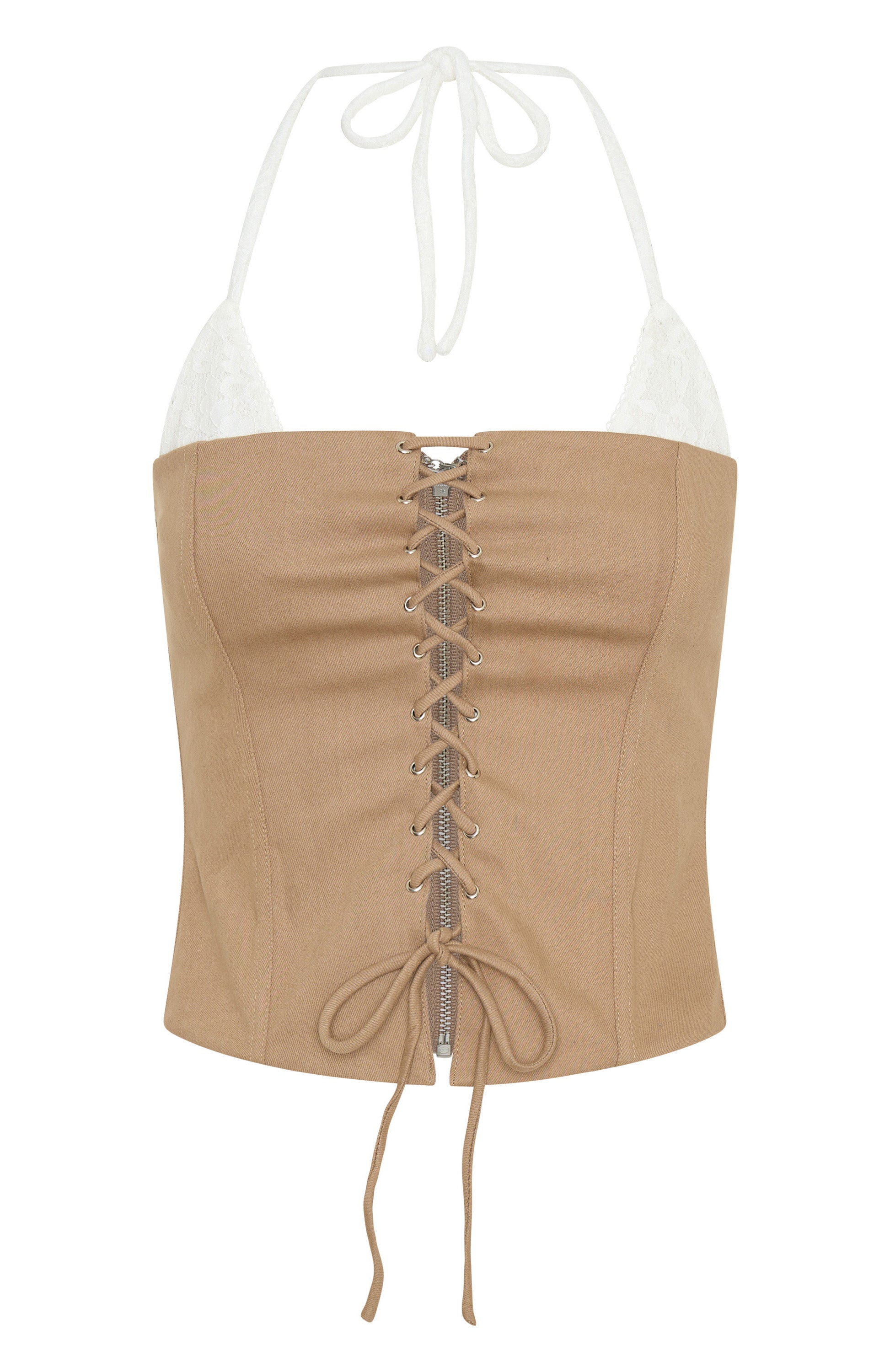 Premium After Party Bustier - Beige