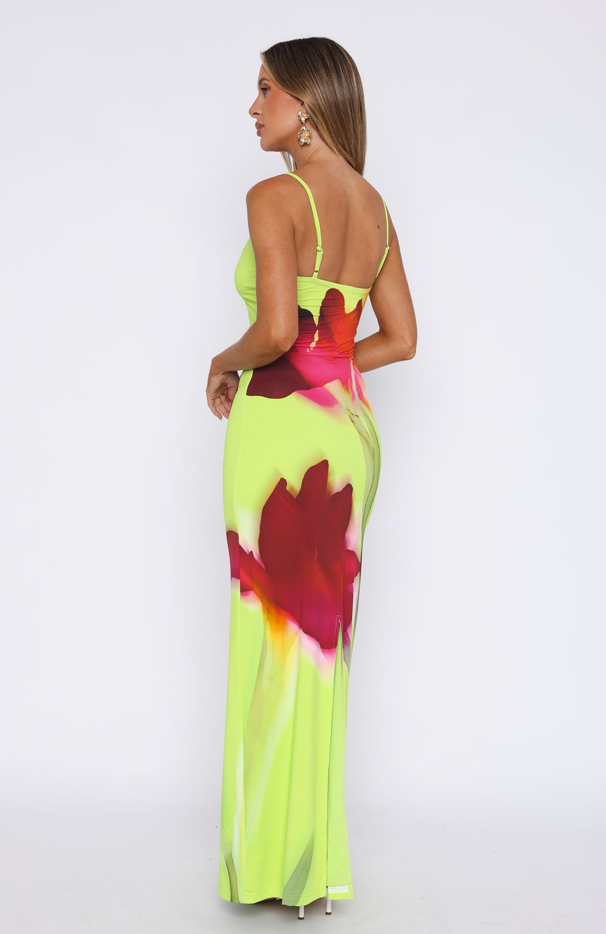 Ultimate Lime Blossom Maxi Dress - Premium Vacation Style