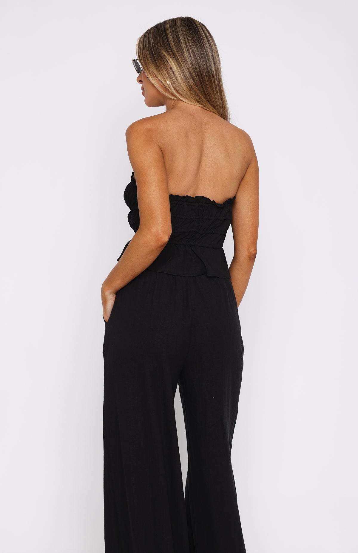 Premium Secret Society Strapless Top - Ultimate Black