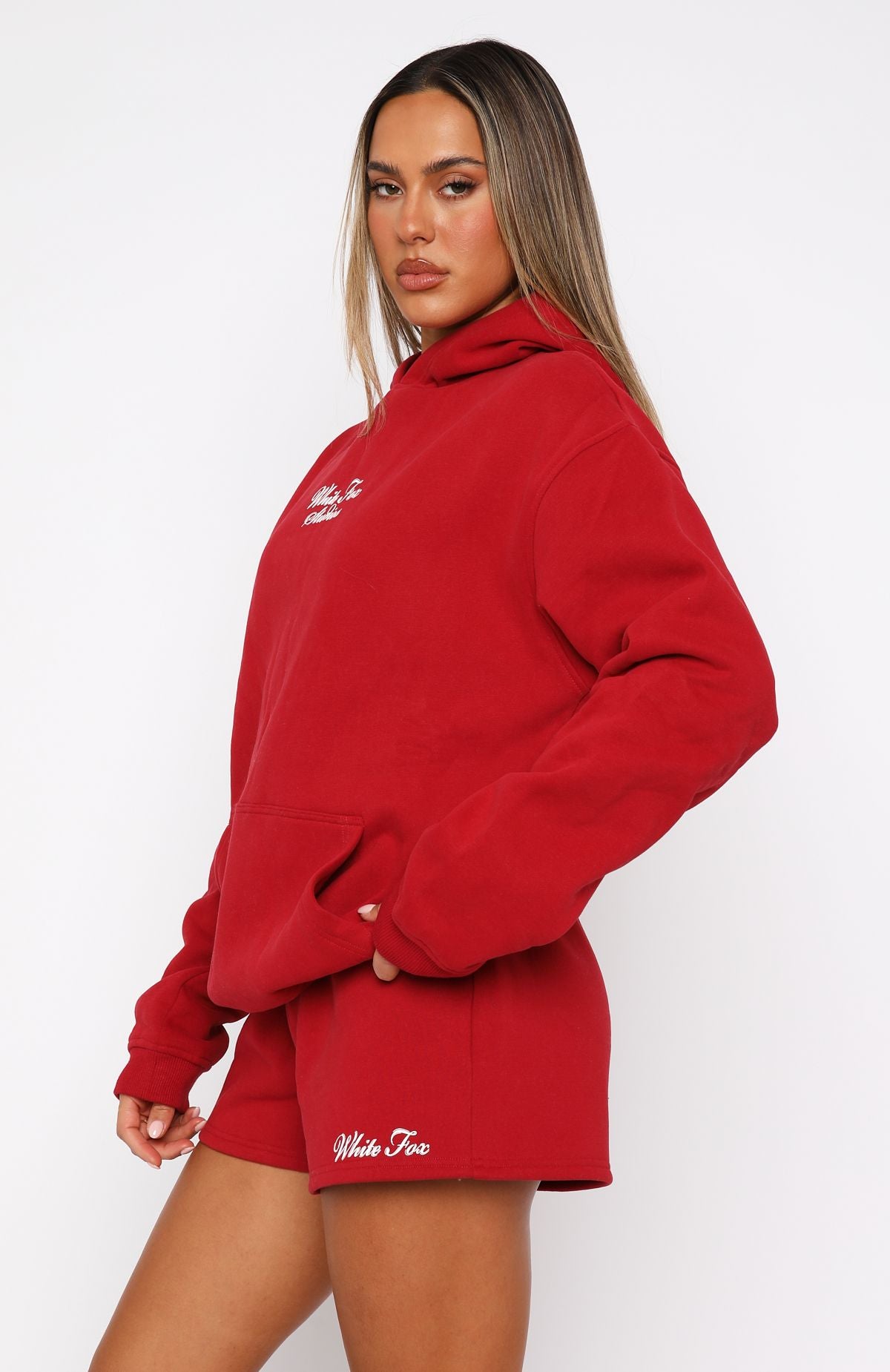 Premium 13th Avenue Oversized Hoodie - Red