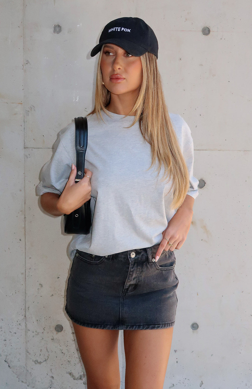 Premium Washed Black Denim Mini Skirt - Ultimate Weekend Style