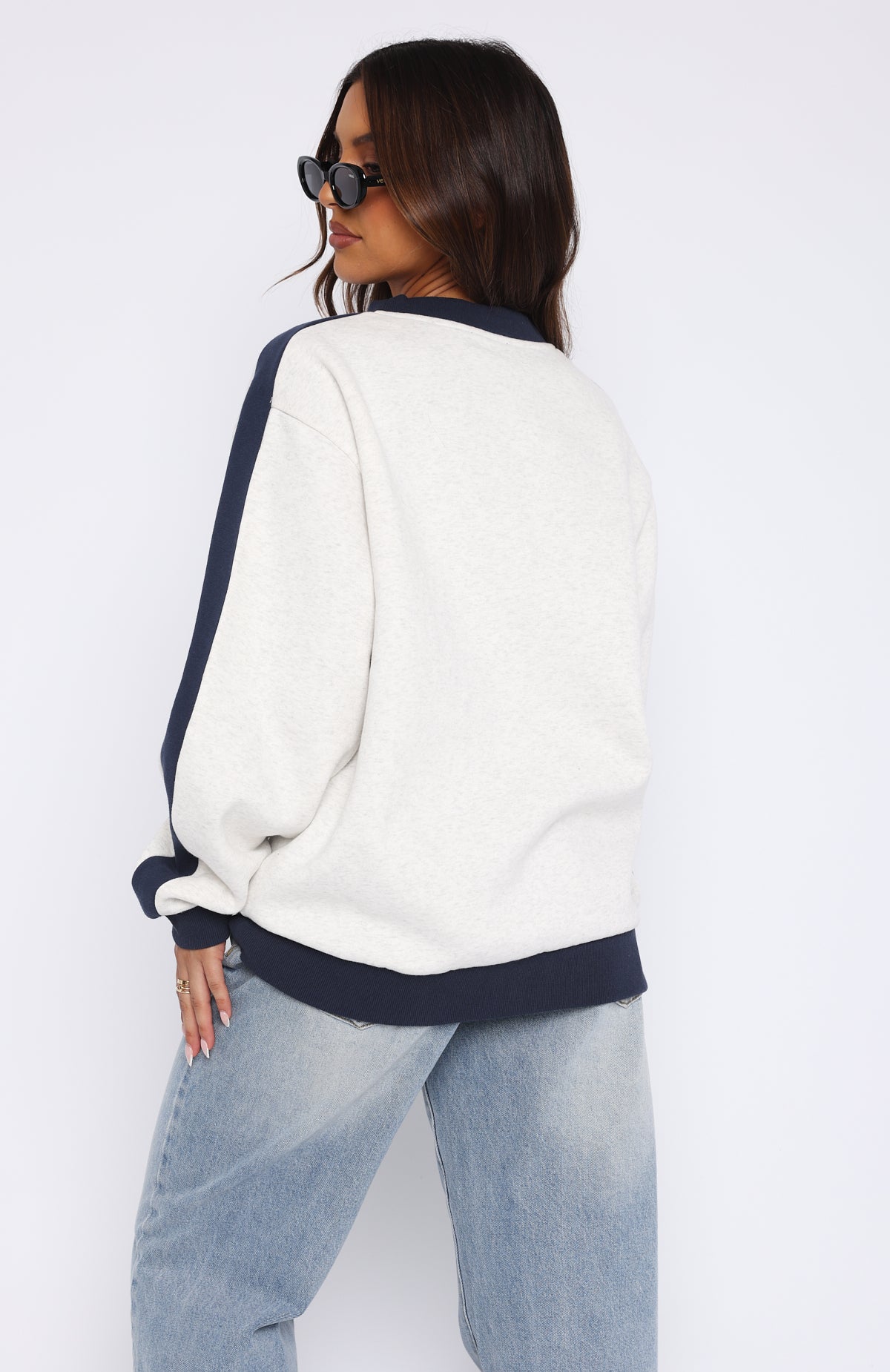 Premium Play For It Oversized Sweater - Grey Marle | Ultimate Comfort