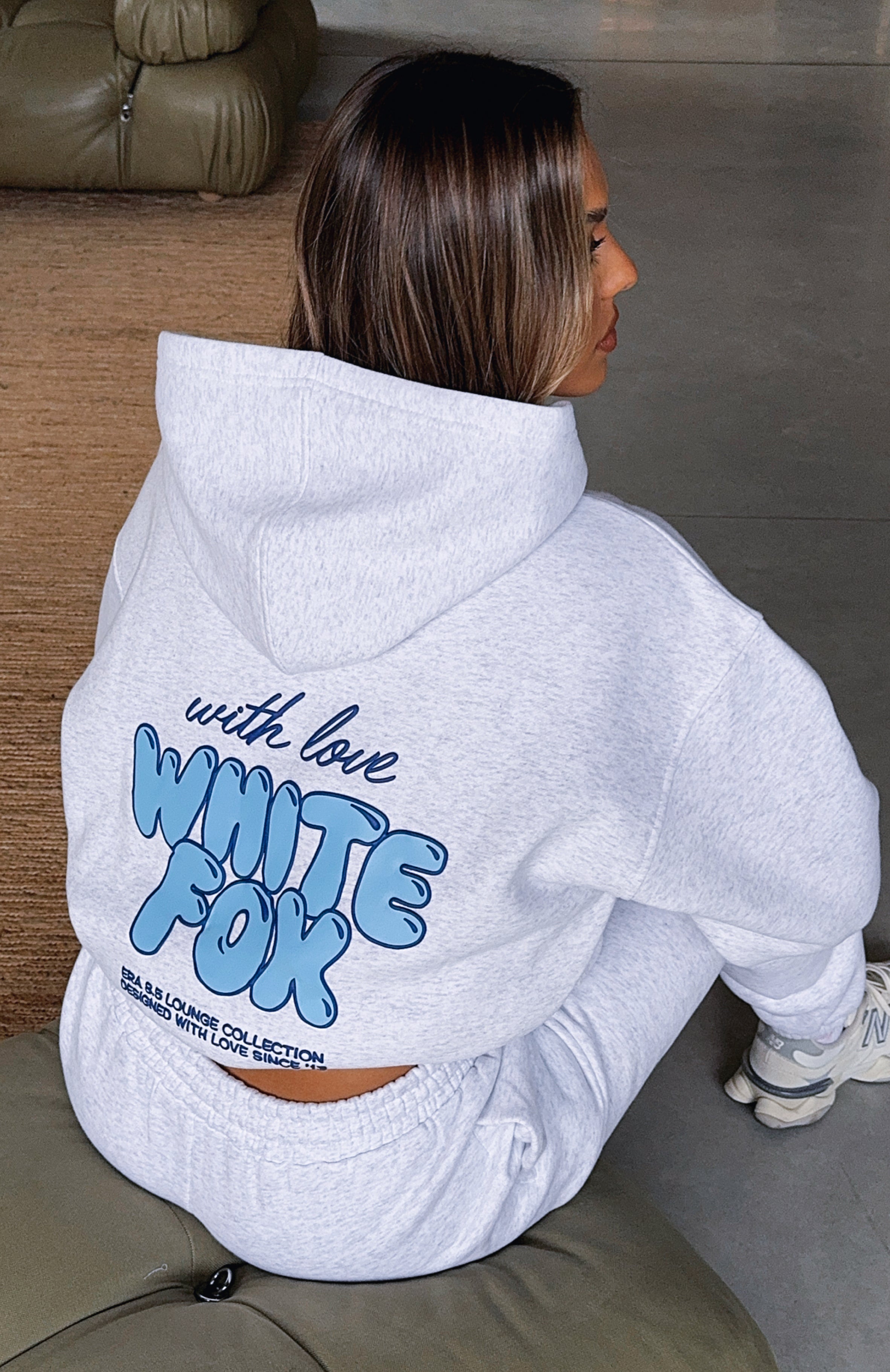 Ultimate Comfort With Love Always Oversized Hoodie - Grey Marle